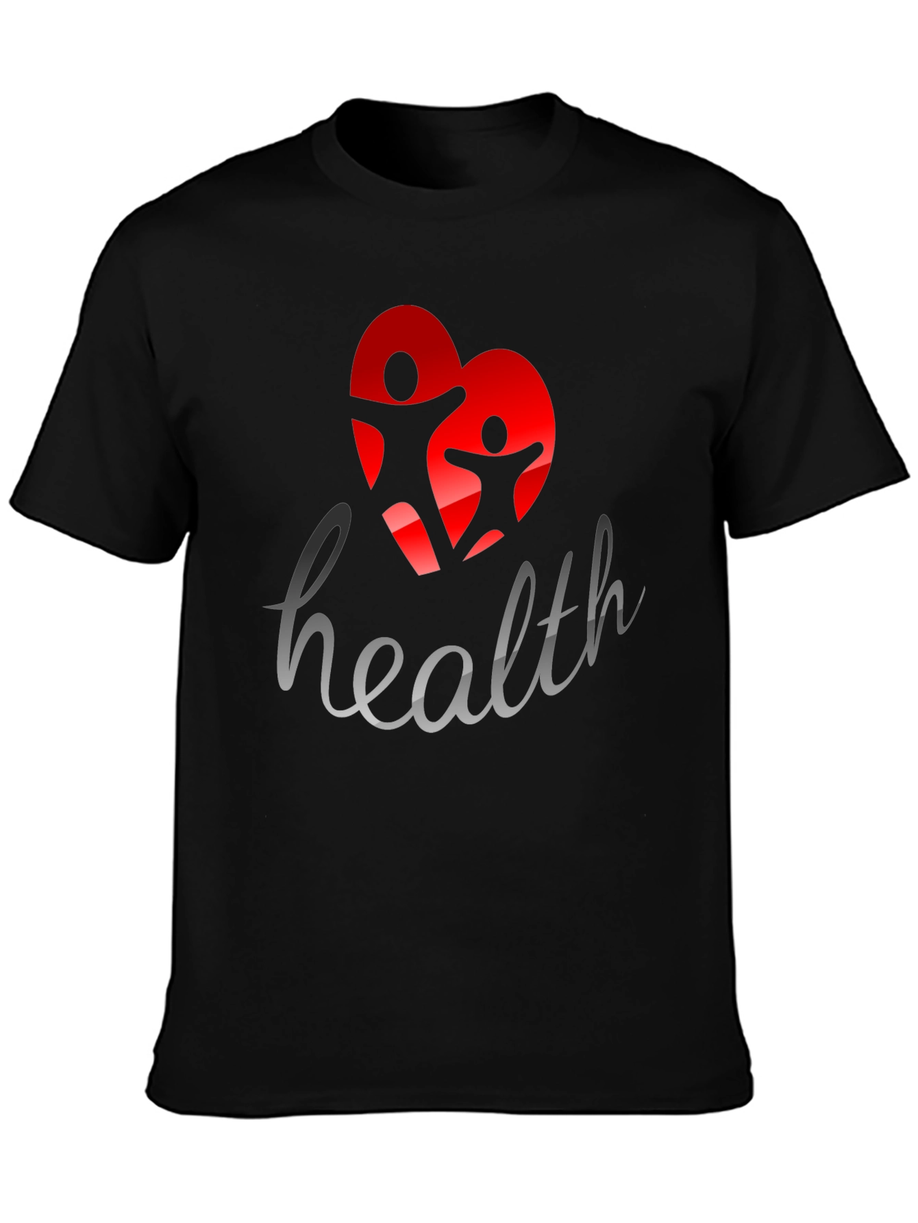 Health Awareness Graphic Tee - Black
