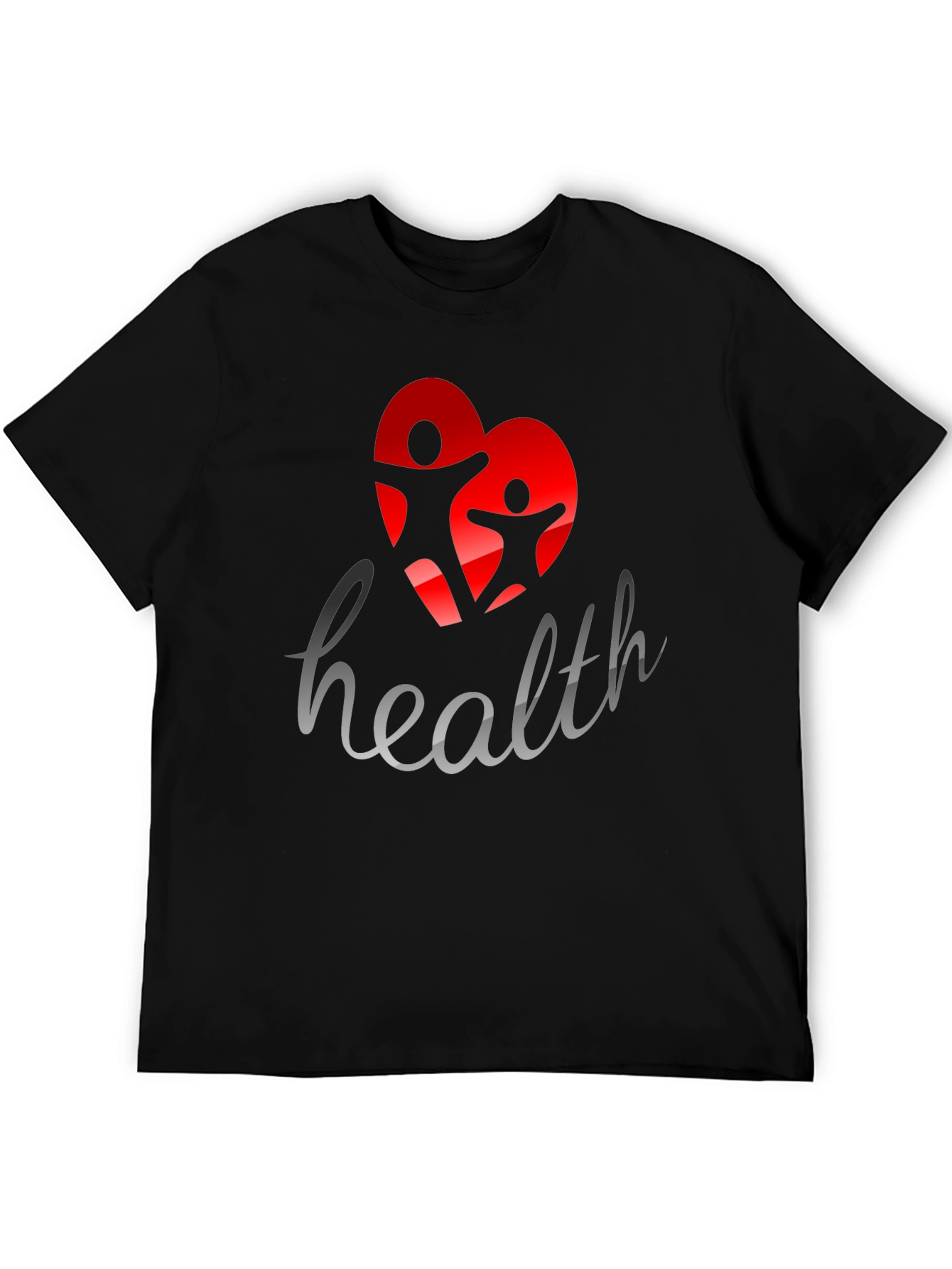 Health Awareness Graphic Tee - Black