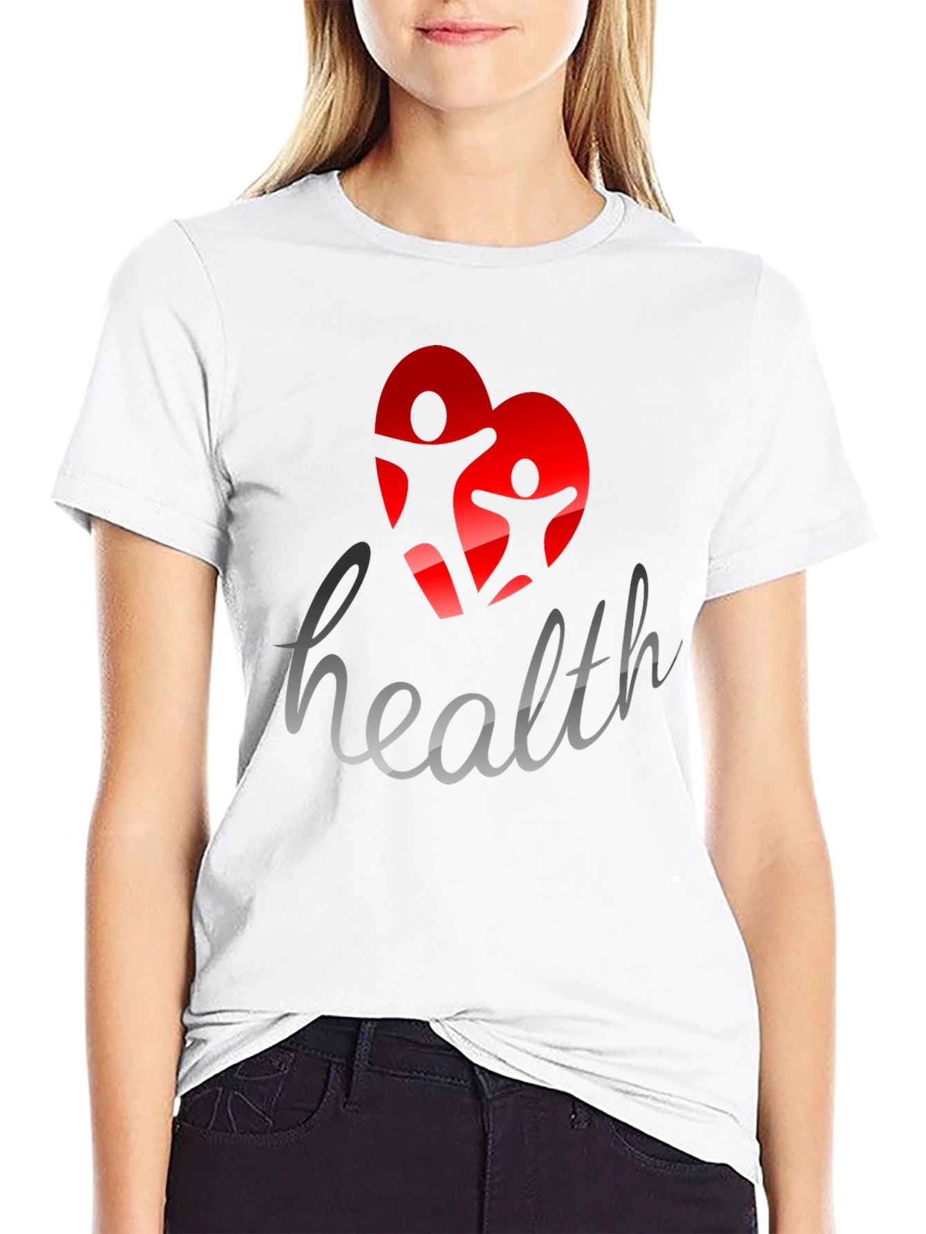 Health Awareness Graphic Tee - Black