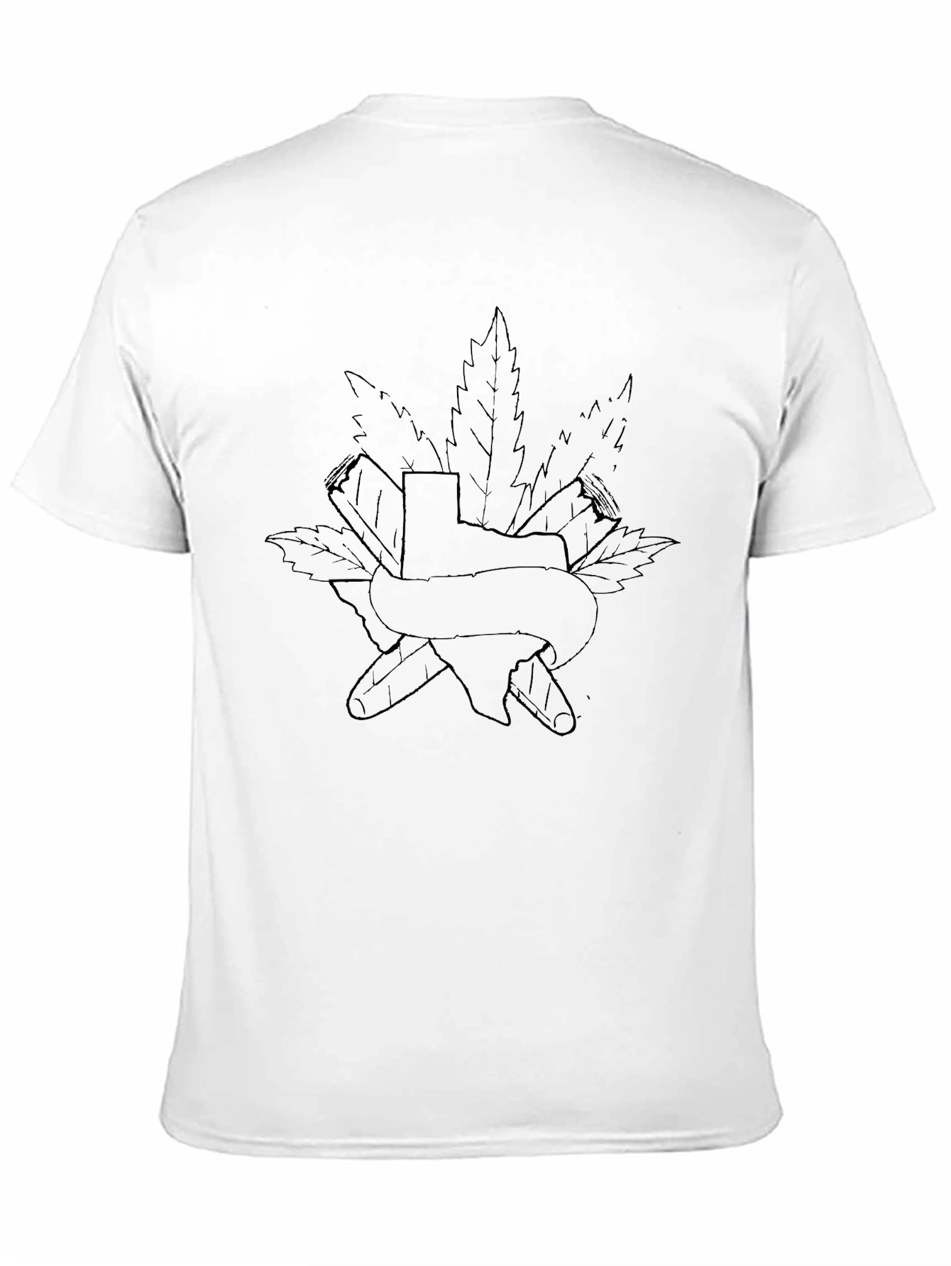 Texas State Pride Cannabis Graphic Tee - Black