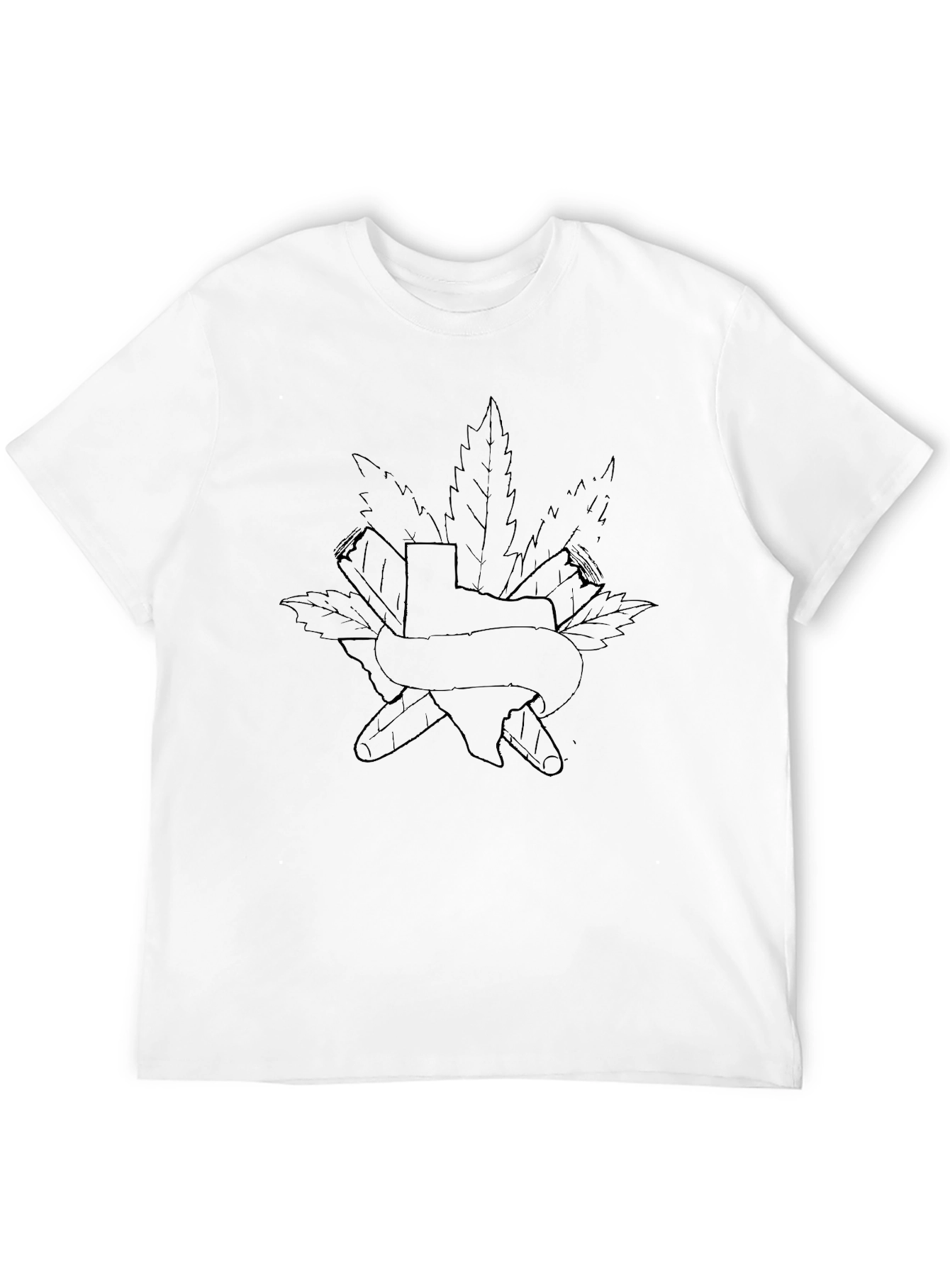 Texas State Pride Cannabis Graphic Tee - Black