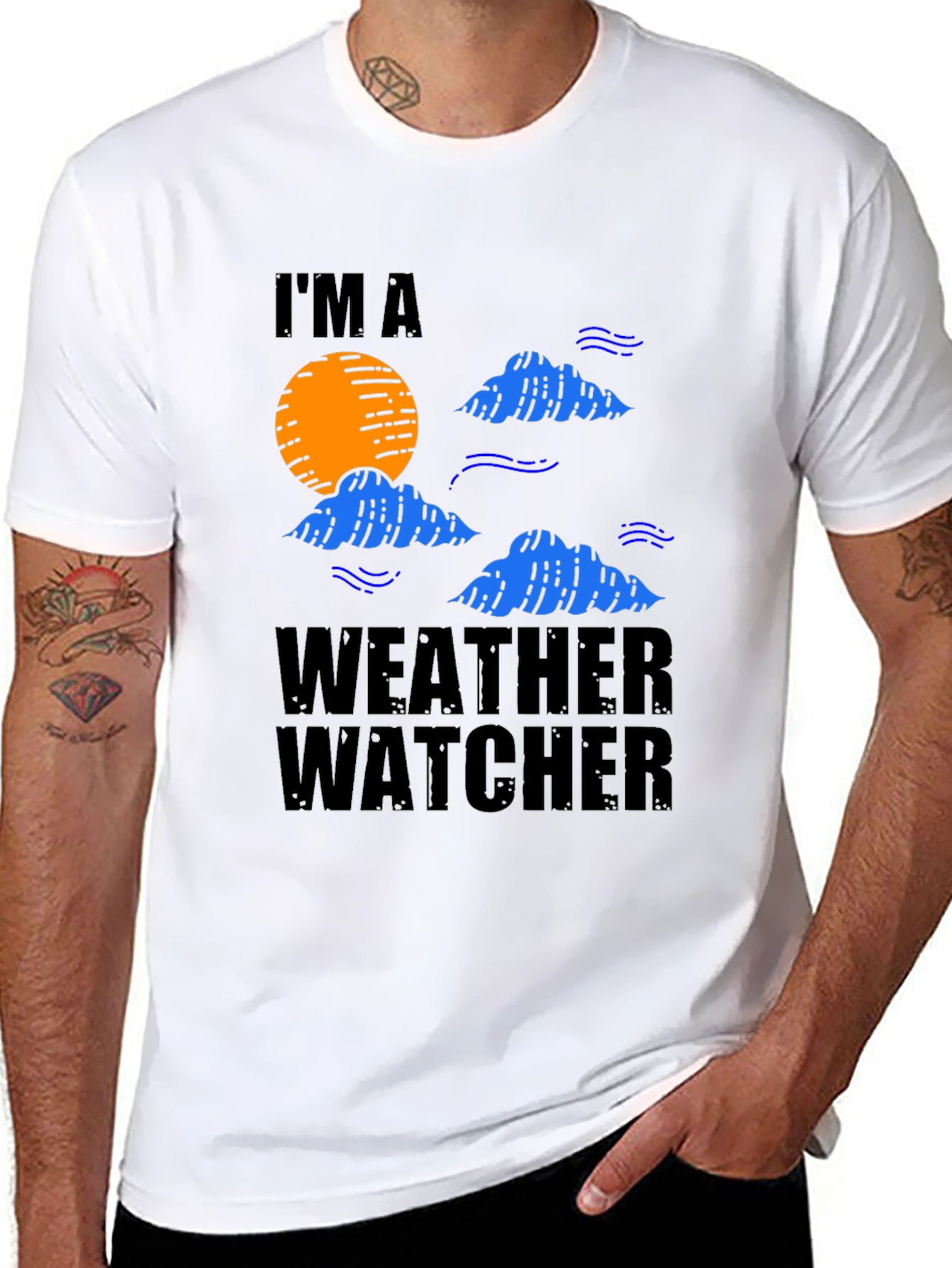 Im A Weather Watcher Black T-Shirt