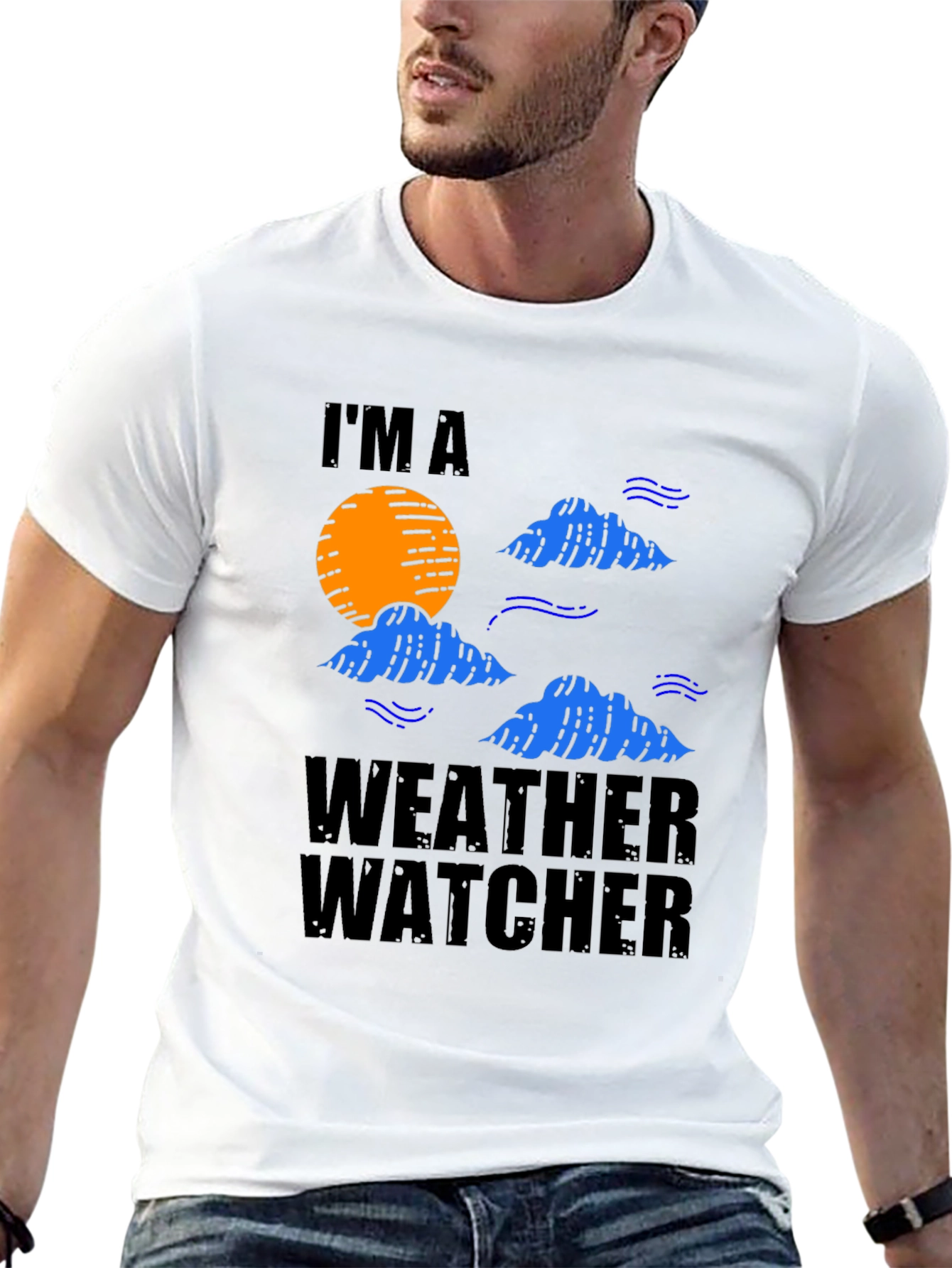 Im A Weather Watcher Black T-Shirt