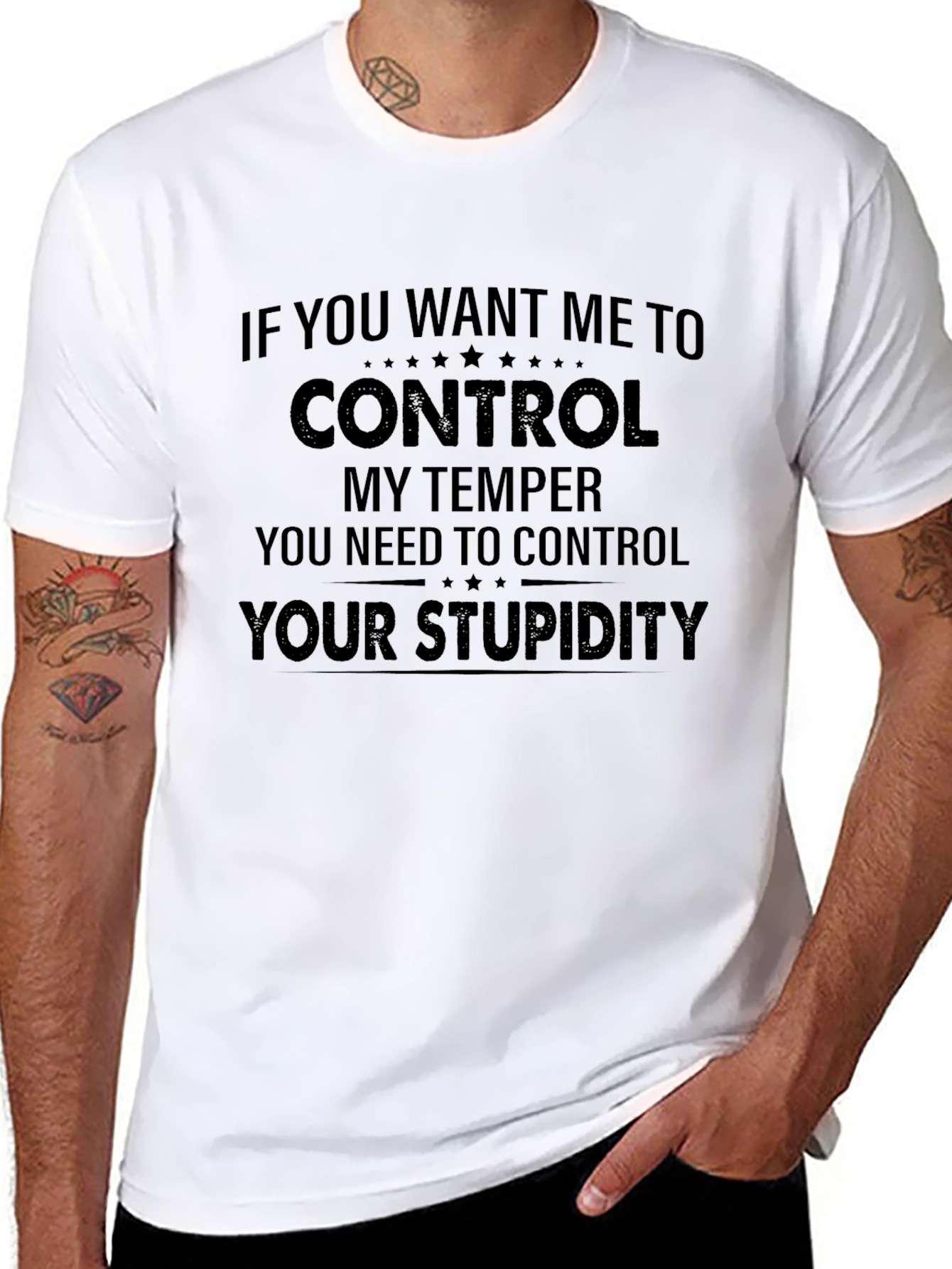 Control Your Stupidity Graphic Tee