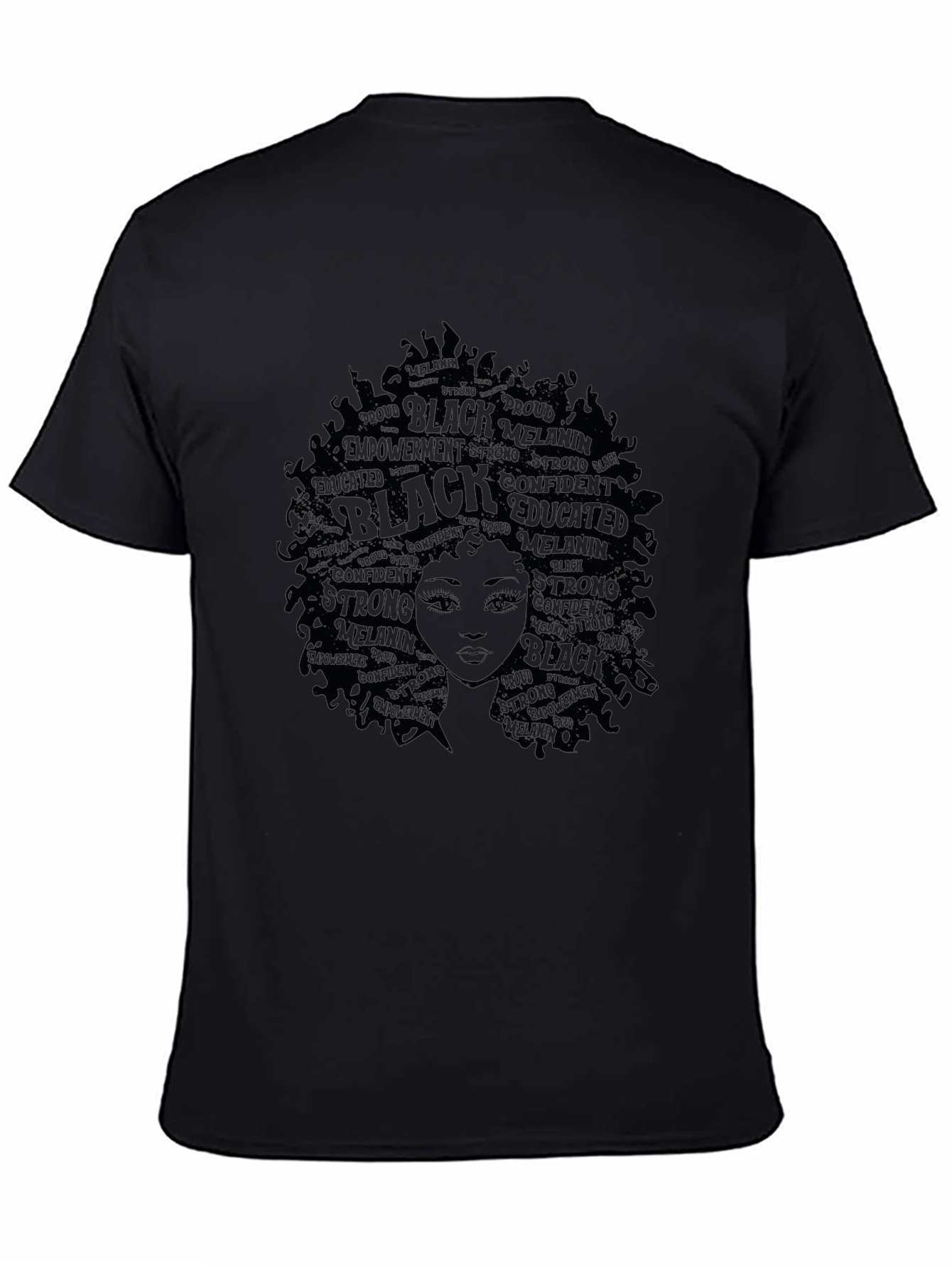 Black Empowerment T-Shirt - Afro Queen Design