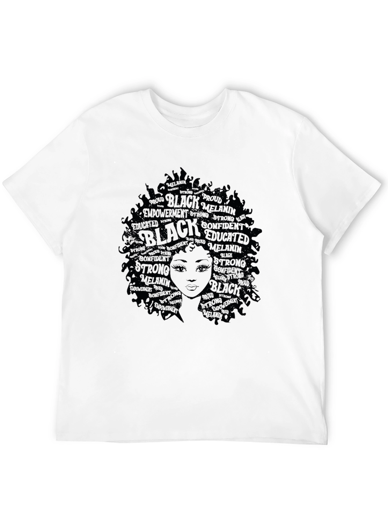 Black Empowerment T-Shirt - Afro Queen Design