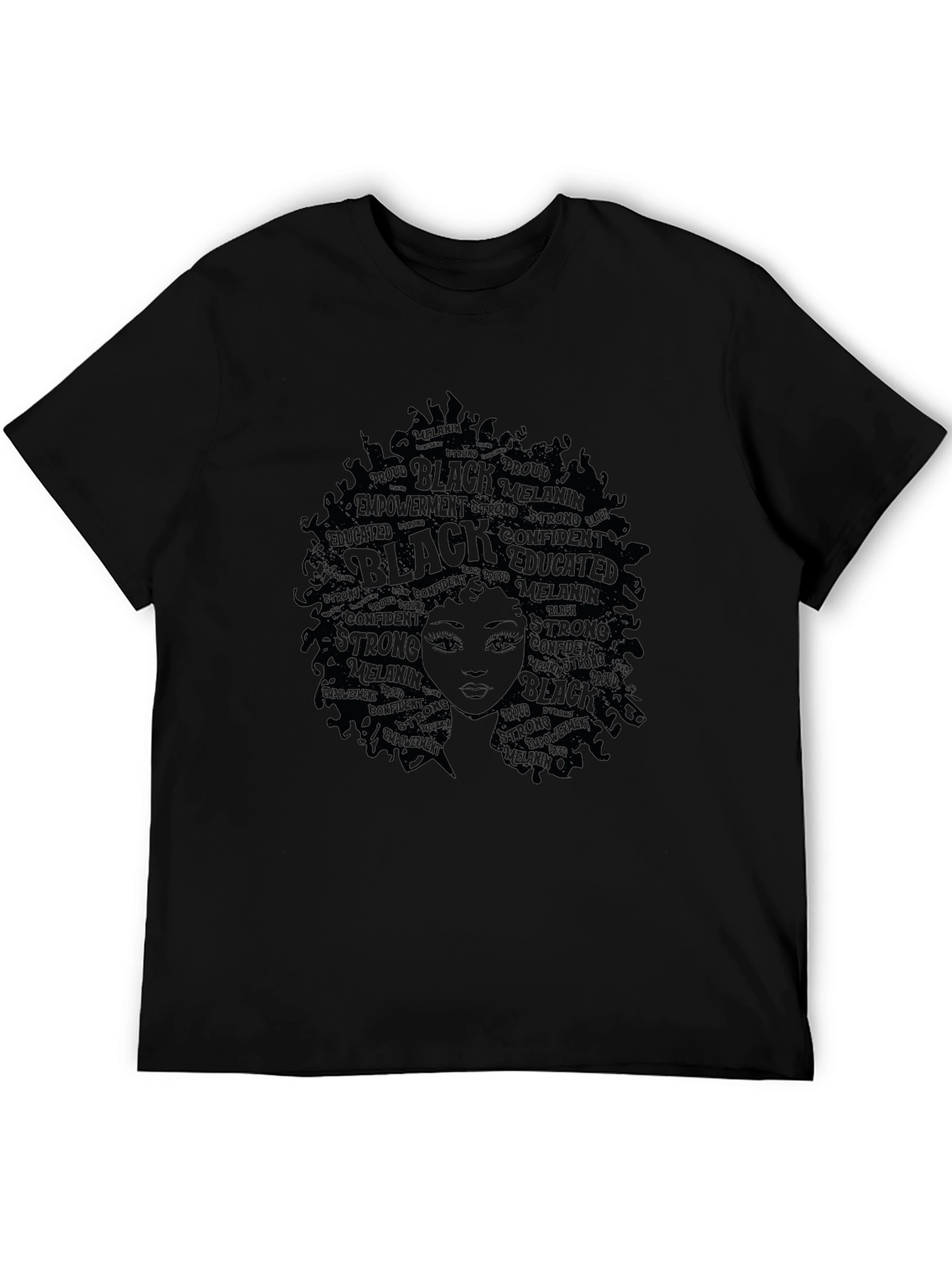 Black Empowerment T-Shirt - Afro Queen Design