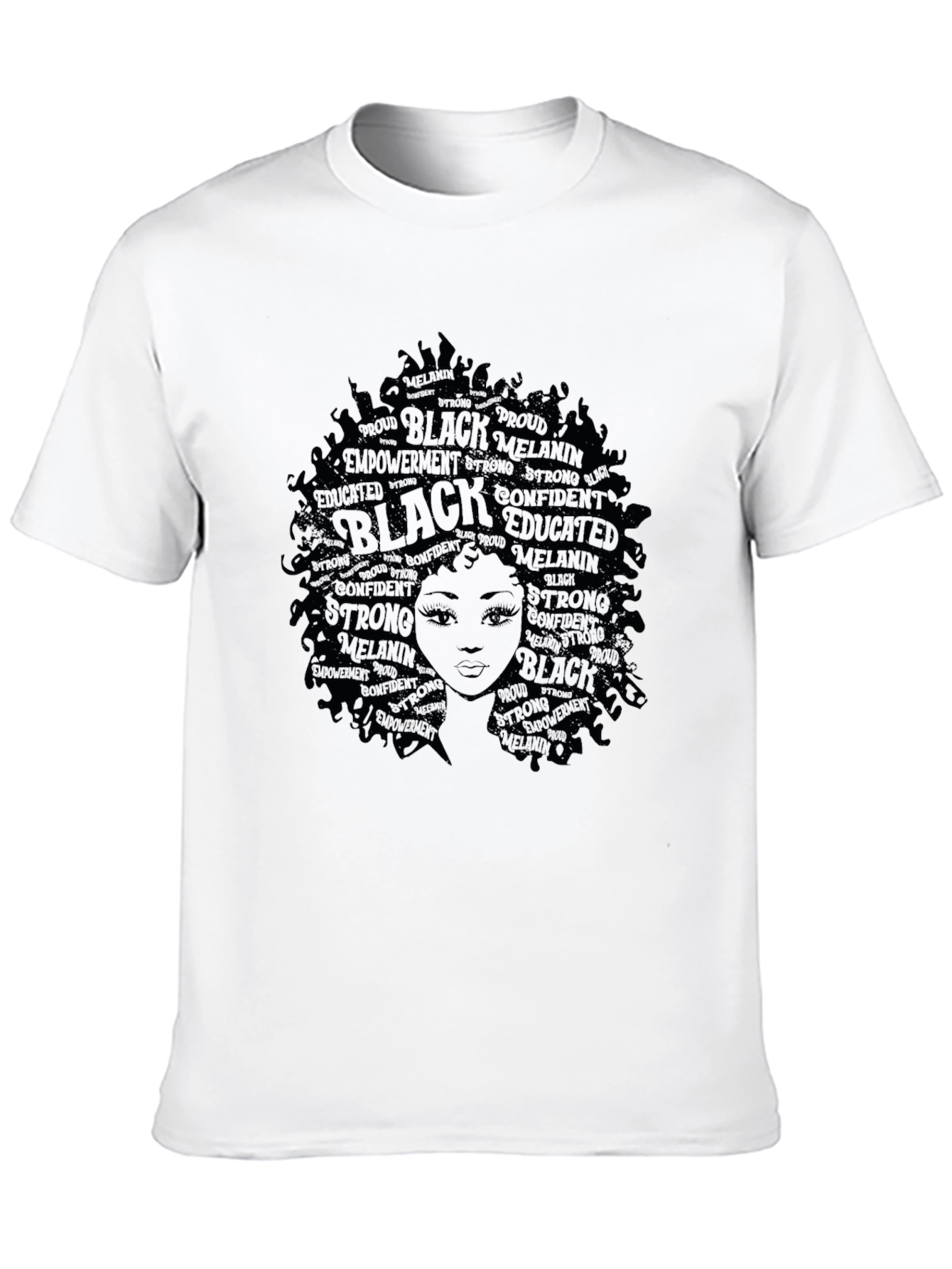 Black Empowerment T-Shirt - Afro Queen Design
