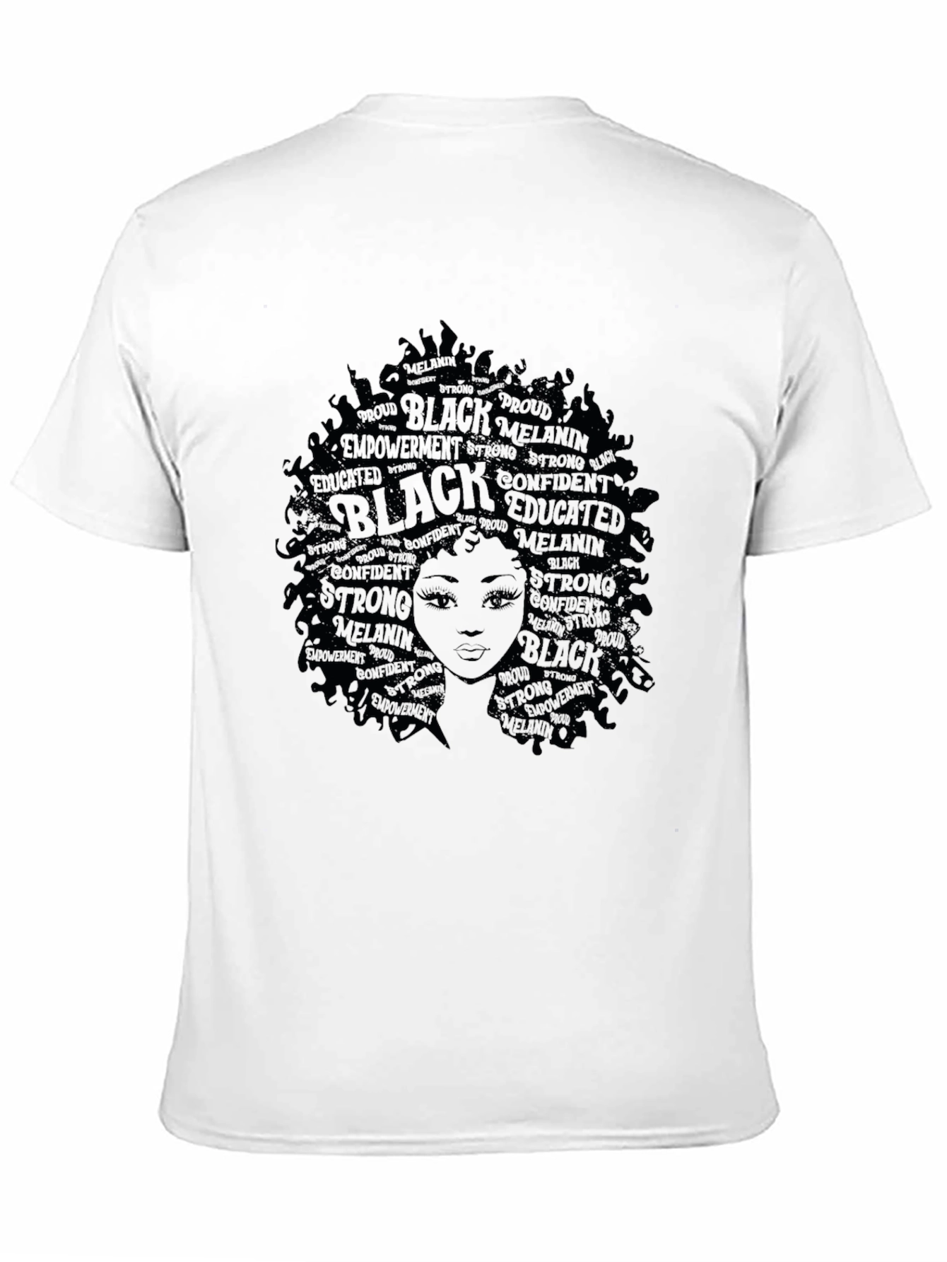 Black Empowerment T-Shirt - Afro Queen Design