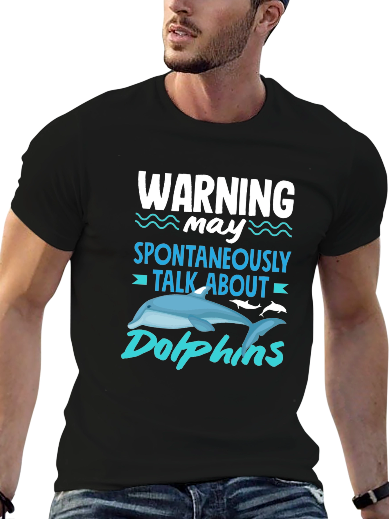 Warning Spontaneously Talk About Dolphins T-Shirt