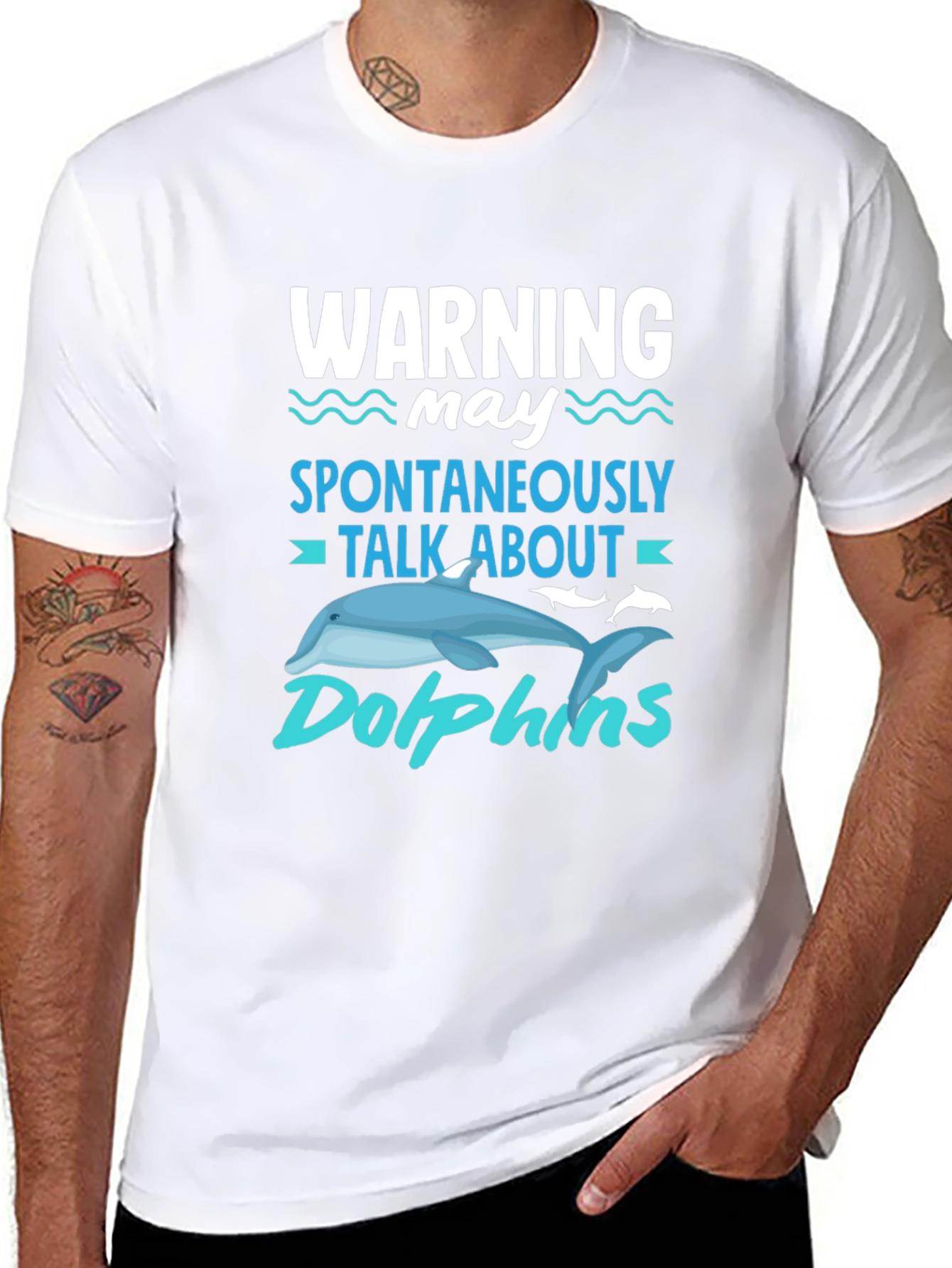 Warning Spontaneously Talk About Dolphins T-Shirt
