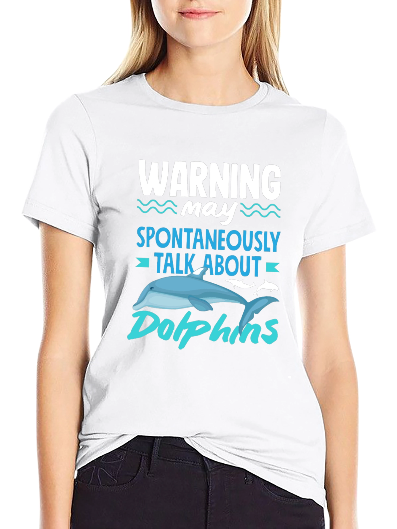 Warning Spontaneously Talk About Dolphins T-Shirt