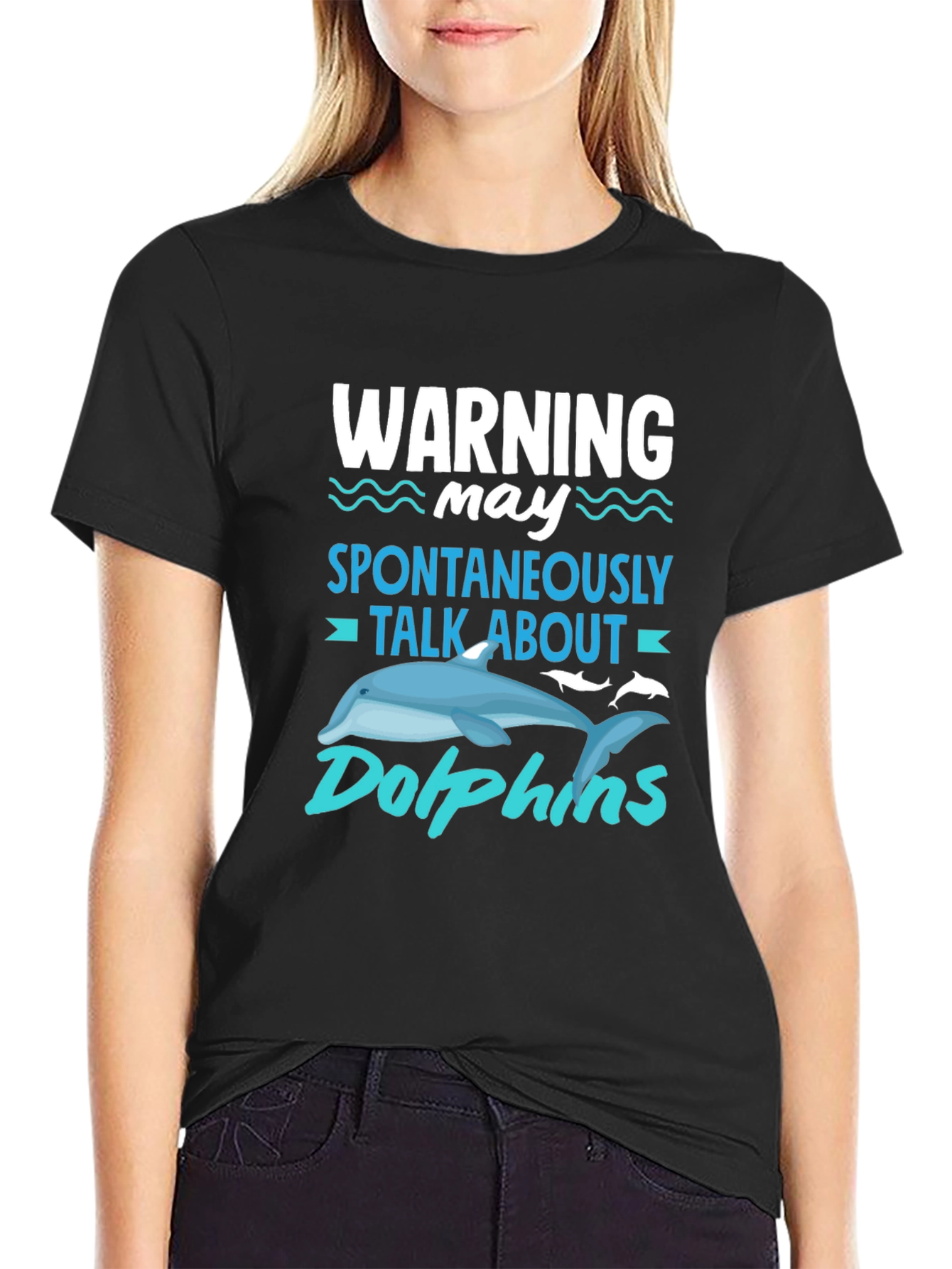 Warning Spontaneously Talk About Dolphins T-Shirt