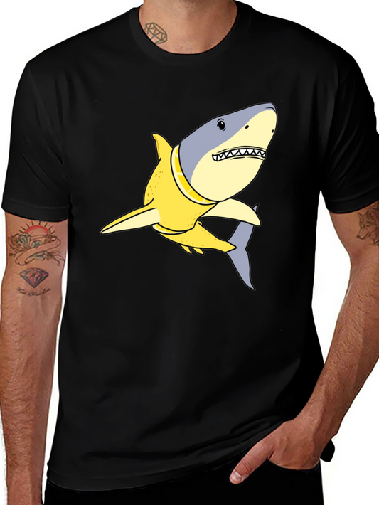 Shark in a Suit T-Shirt - Funny Cartoon Graphic Tee