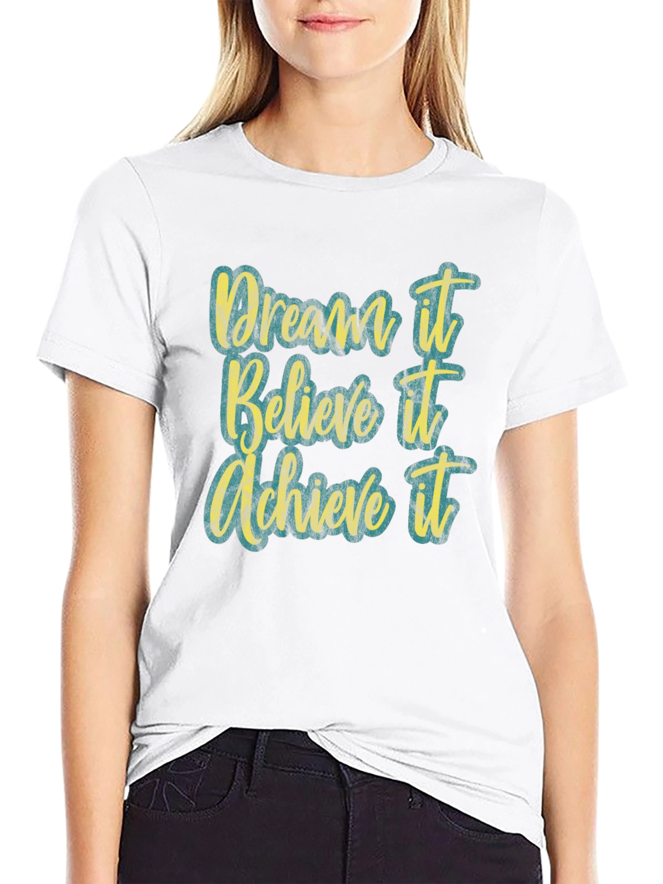 Dream Believe Achieve T-Shirt - Motivational Tee