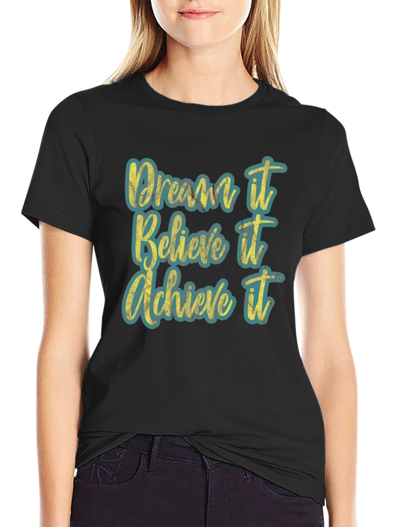 Dream Believe Achieve T-Shirt - Motivational Tee