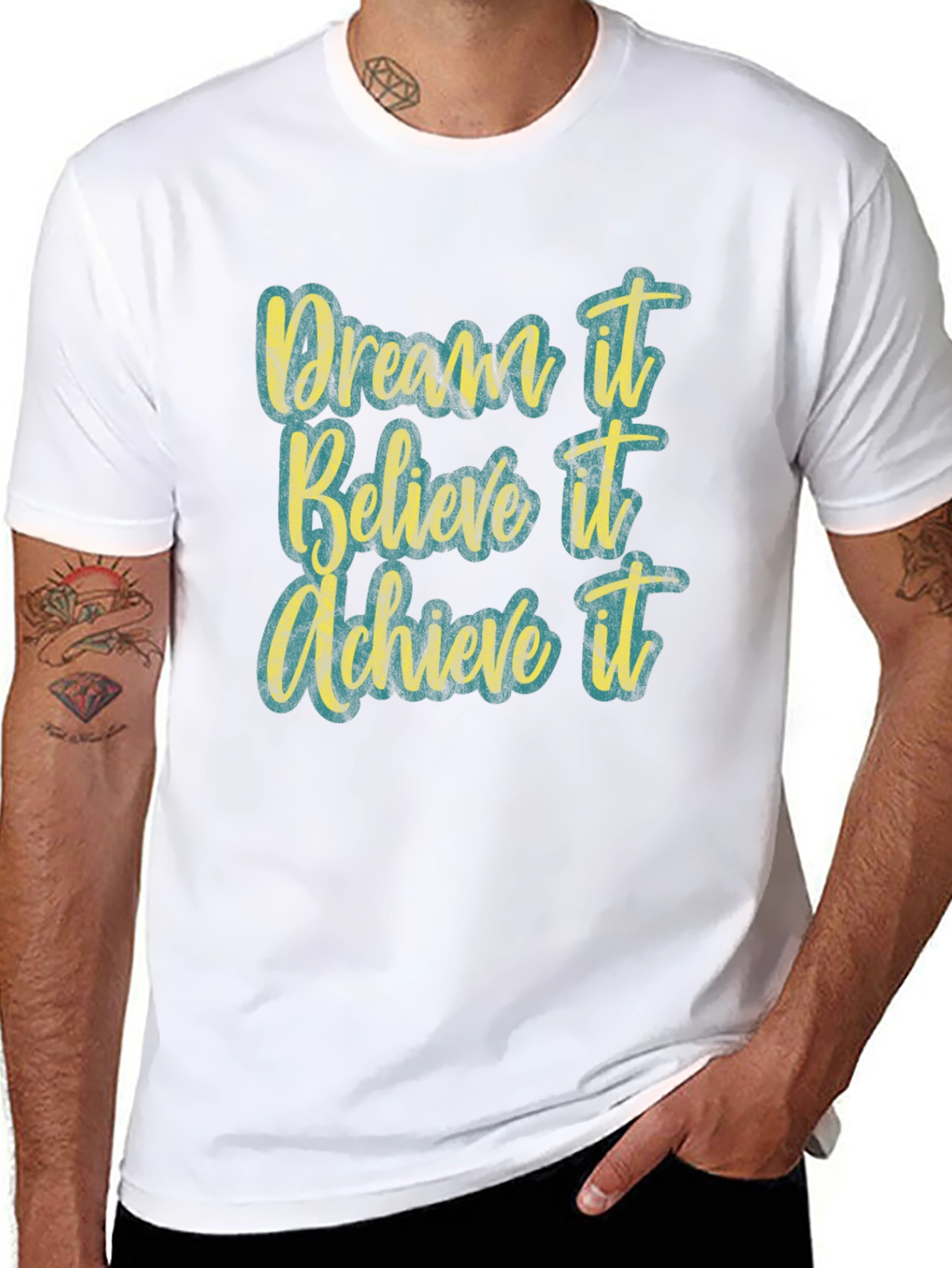 Dream Believe Achieve T-Shirt - Motivational Tee