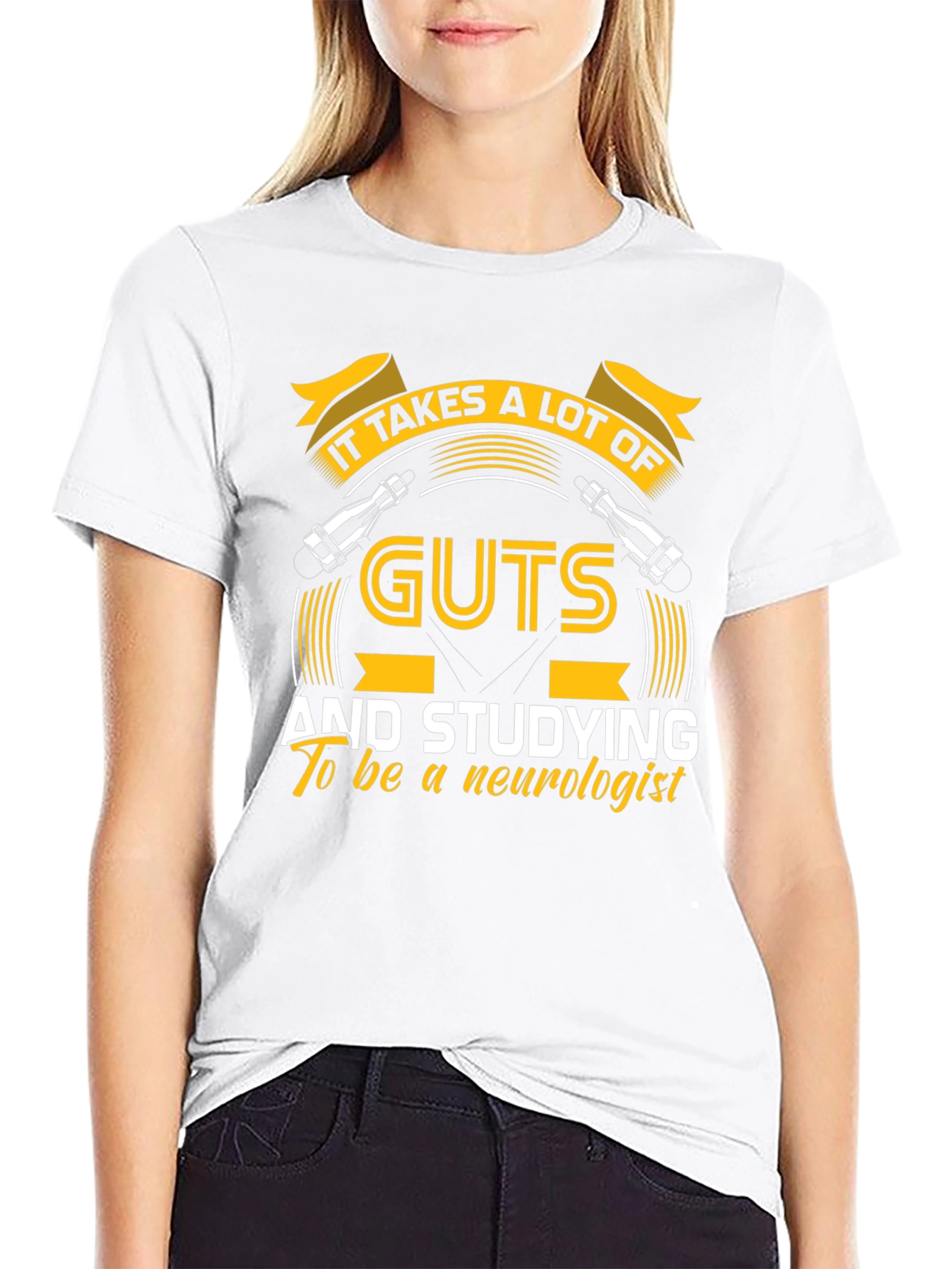 Neurologist Guts T-Shirt: Study Hard!