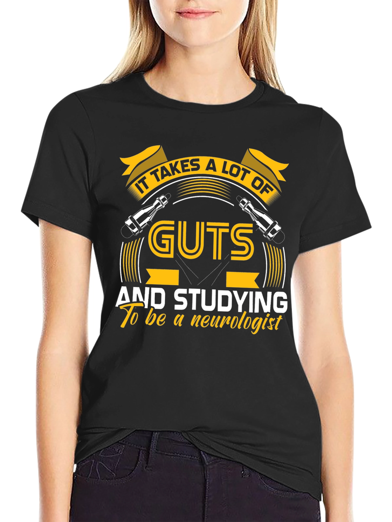 Neurologist Guts T-Shirt: Study Hard!