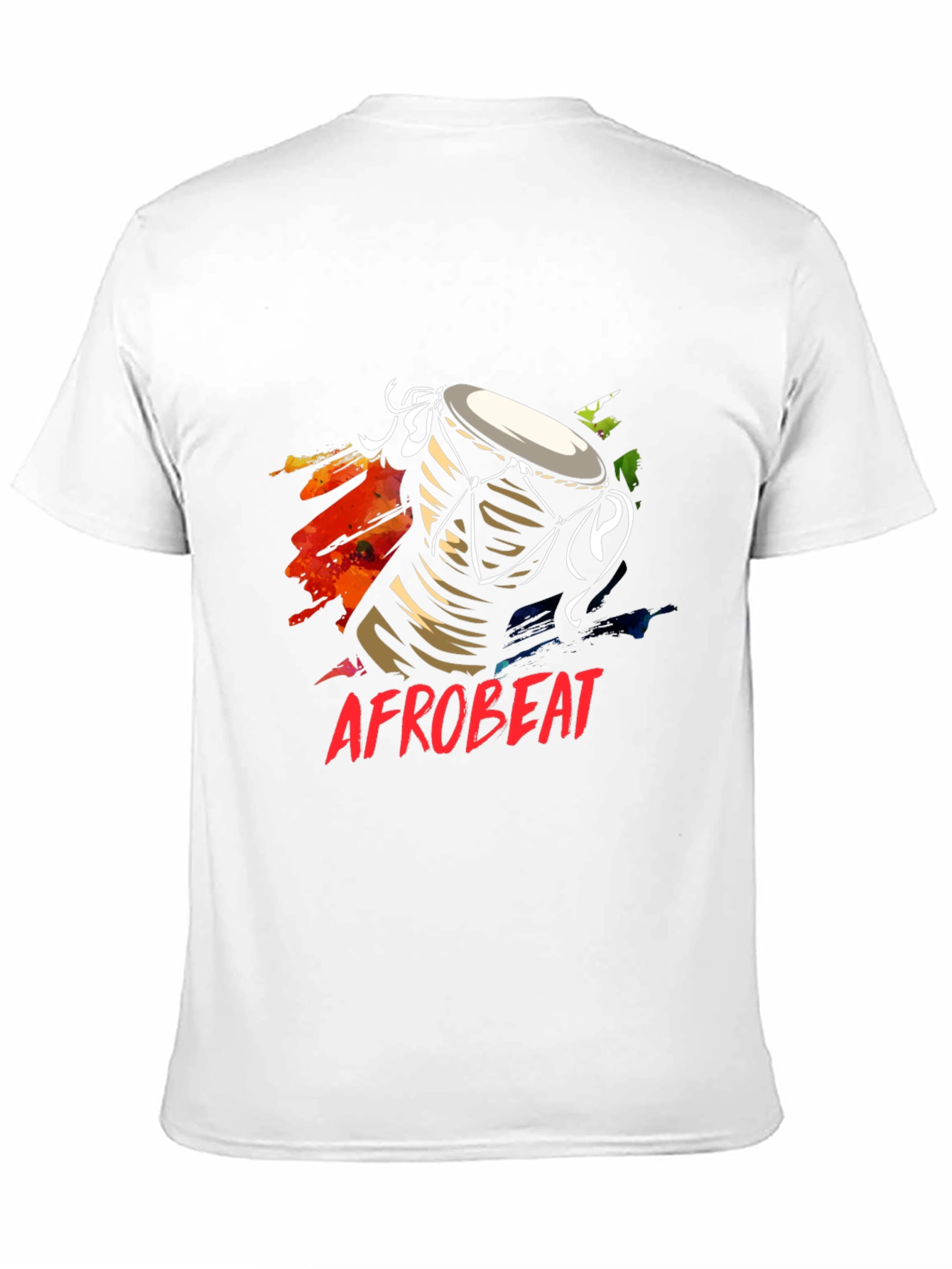 Afrobeat Drum Graphic Tee - Black T-Shirt