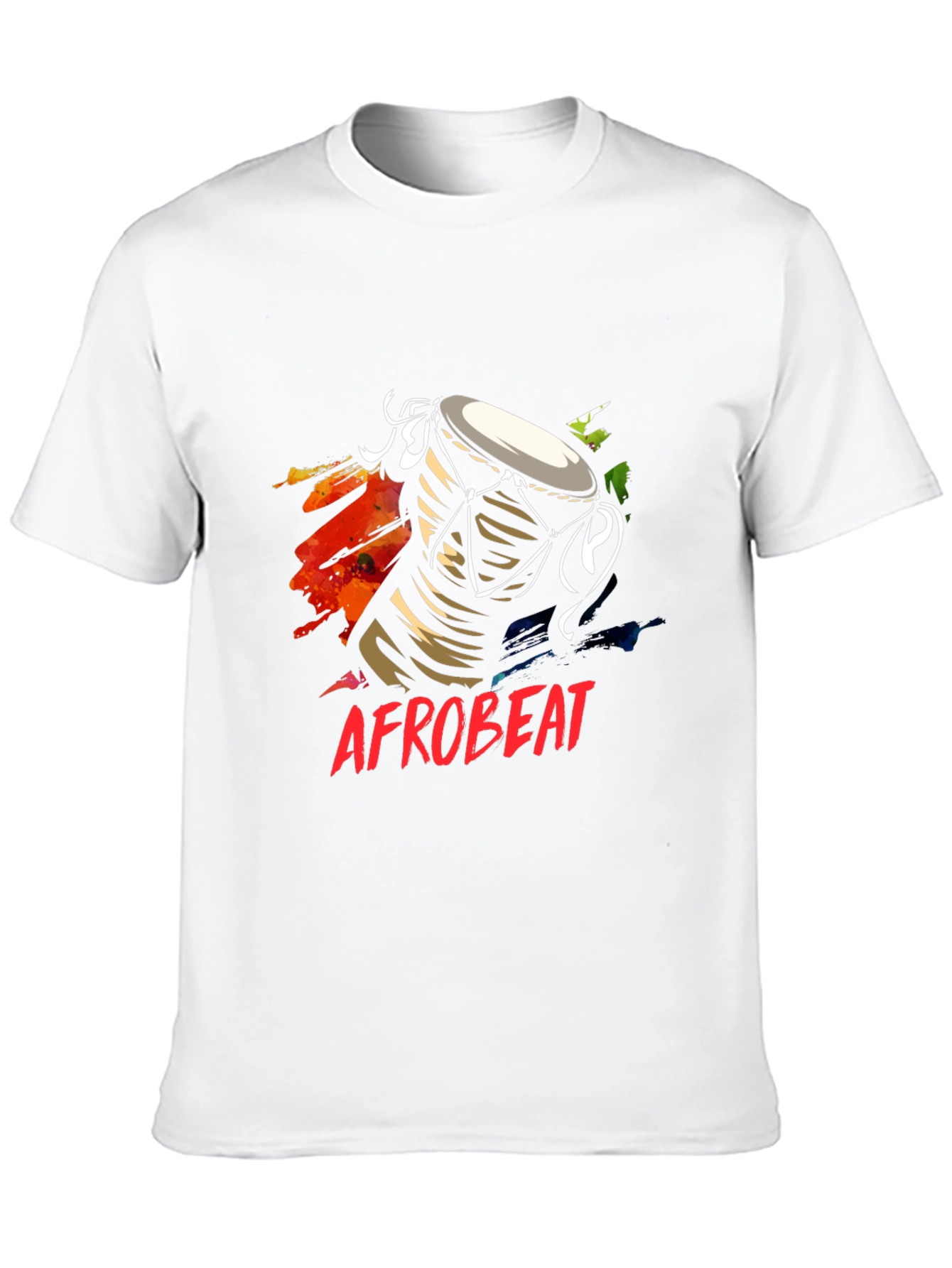 Afrobeat Drum Graphic Tee - Black T-Shirt