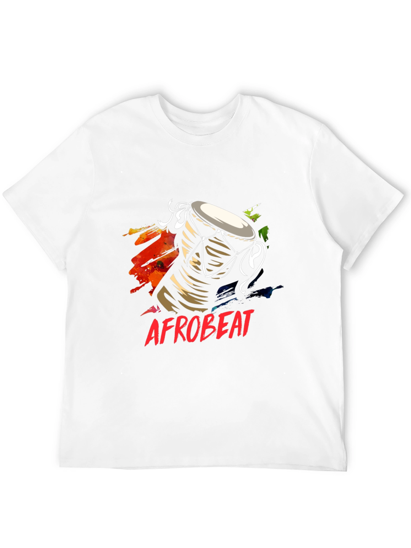 Afrobeat Drum Graphic Tee - Black T-Shirt