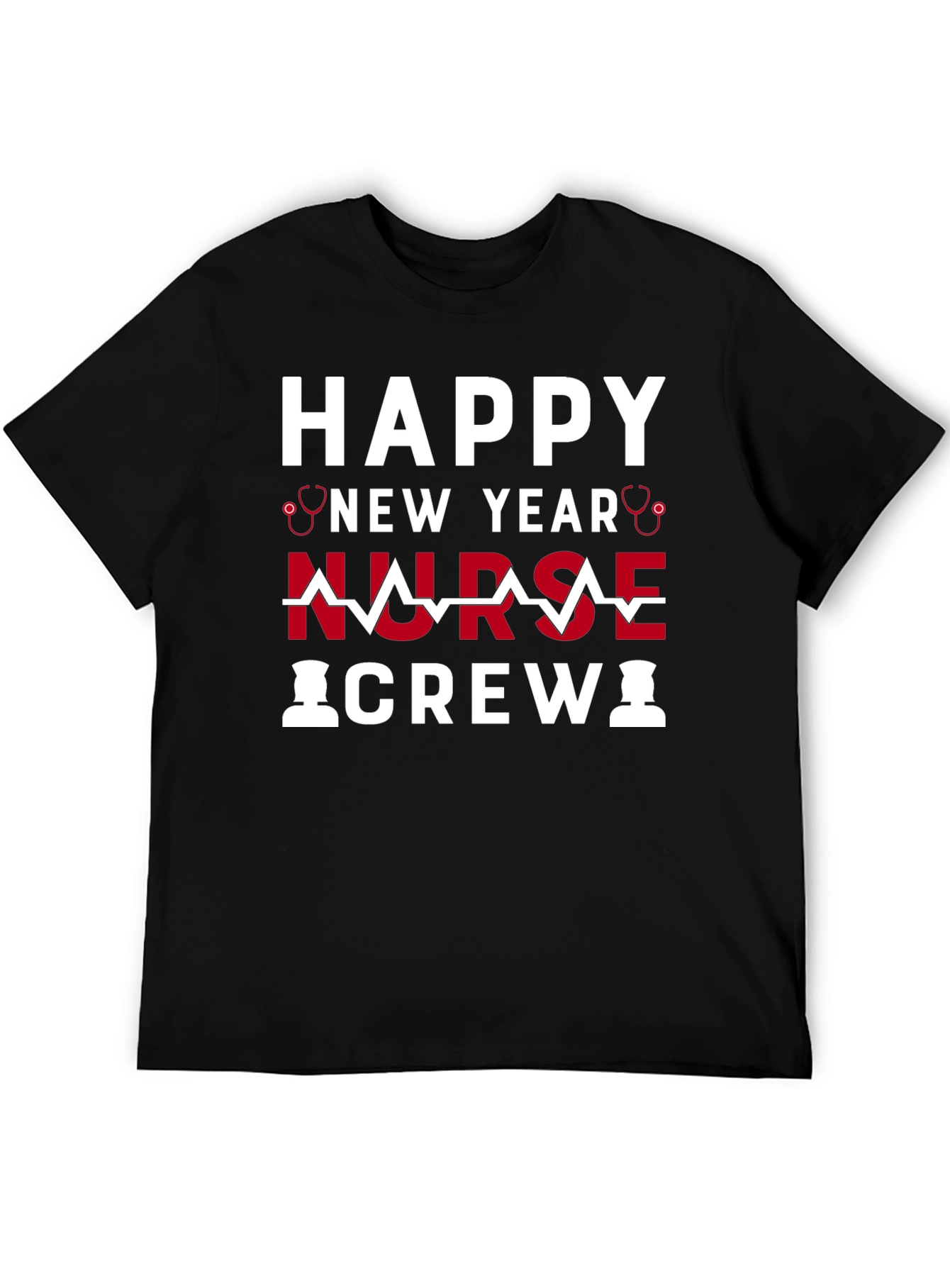 Happy New Year Nurse Crew Graphic T-Shirt