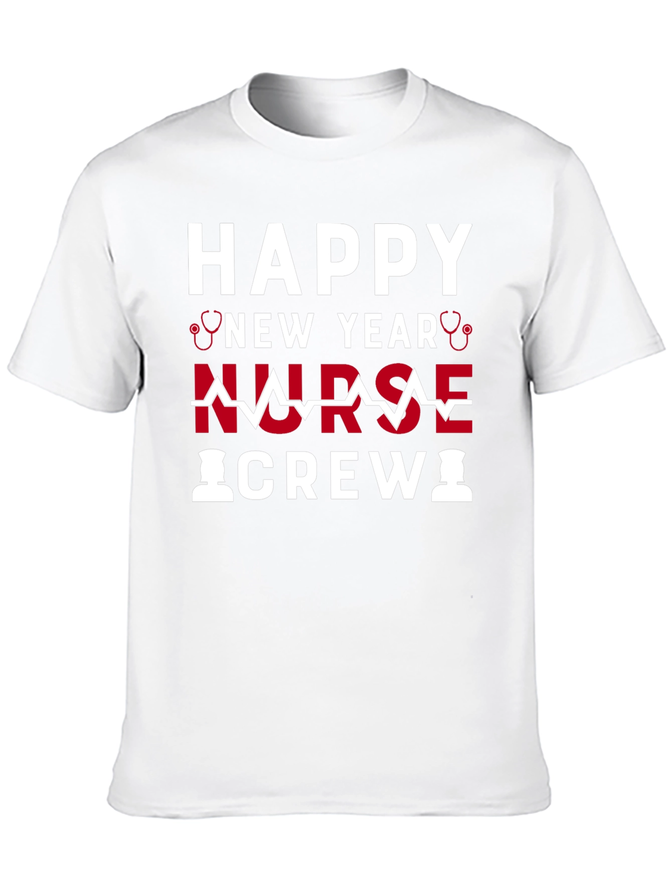 Happy New Year Nurse Crew Graphic T-Shirt