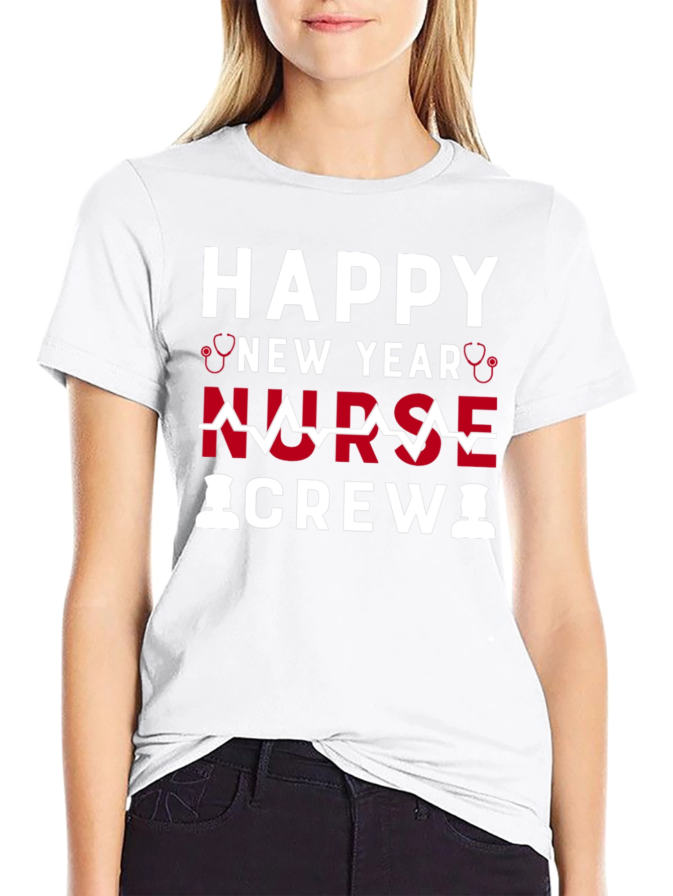 Happy New Year Nurse Crew Graphic T-Shirt