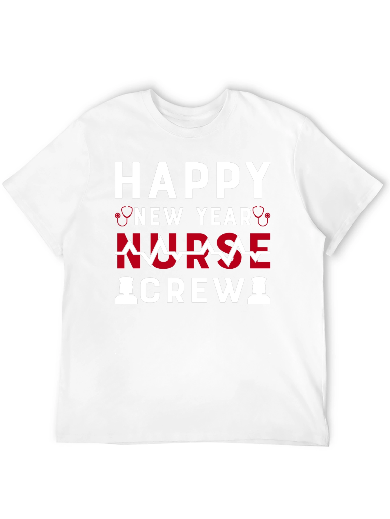 Happy New Year Nurse Crew Graphic T-Shirt