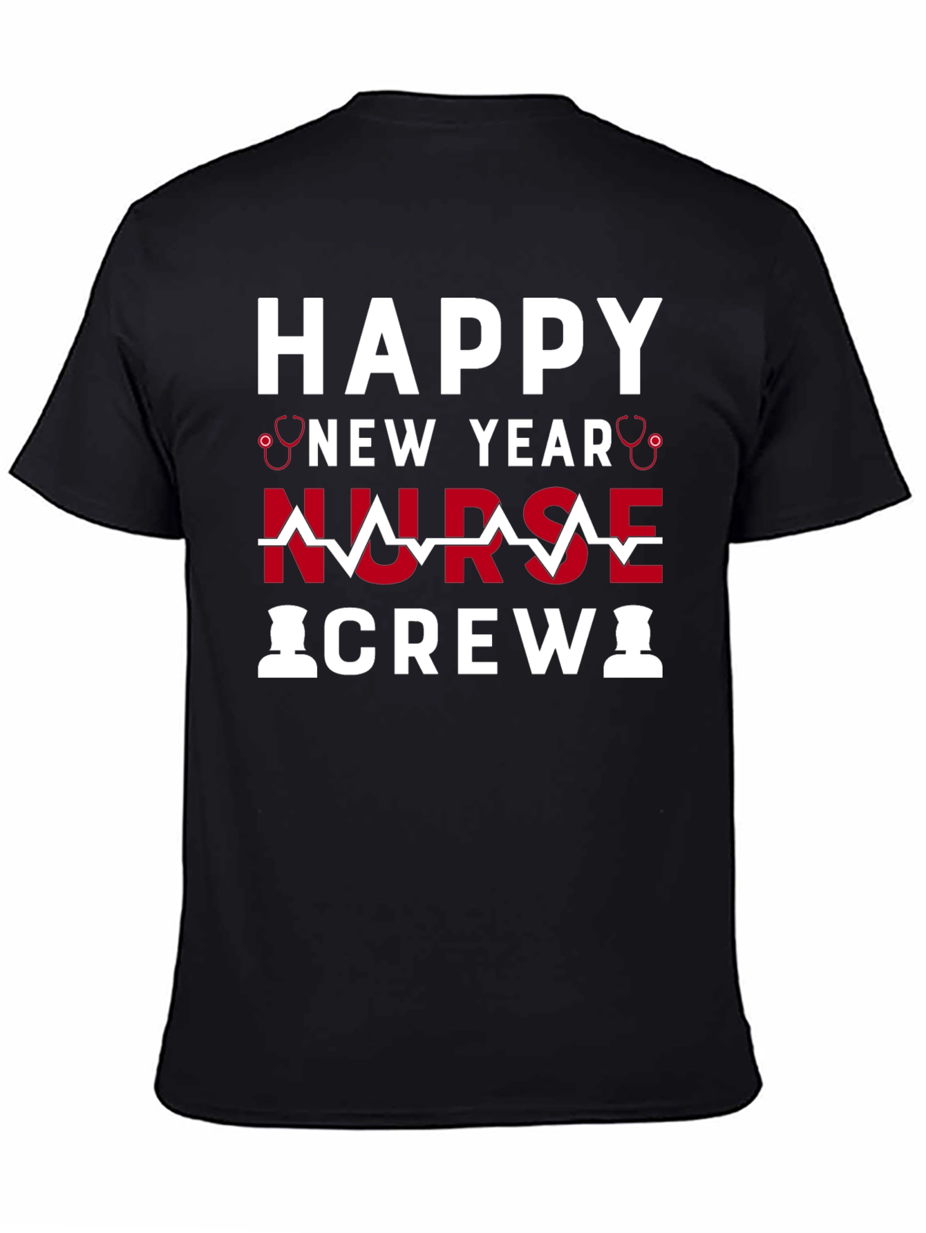 Happy New Year Nurse Crew Graphic T-Shirt