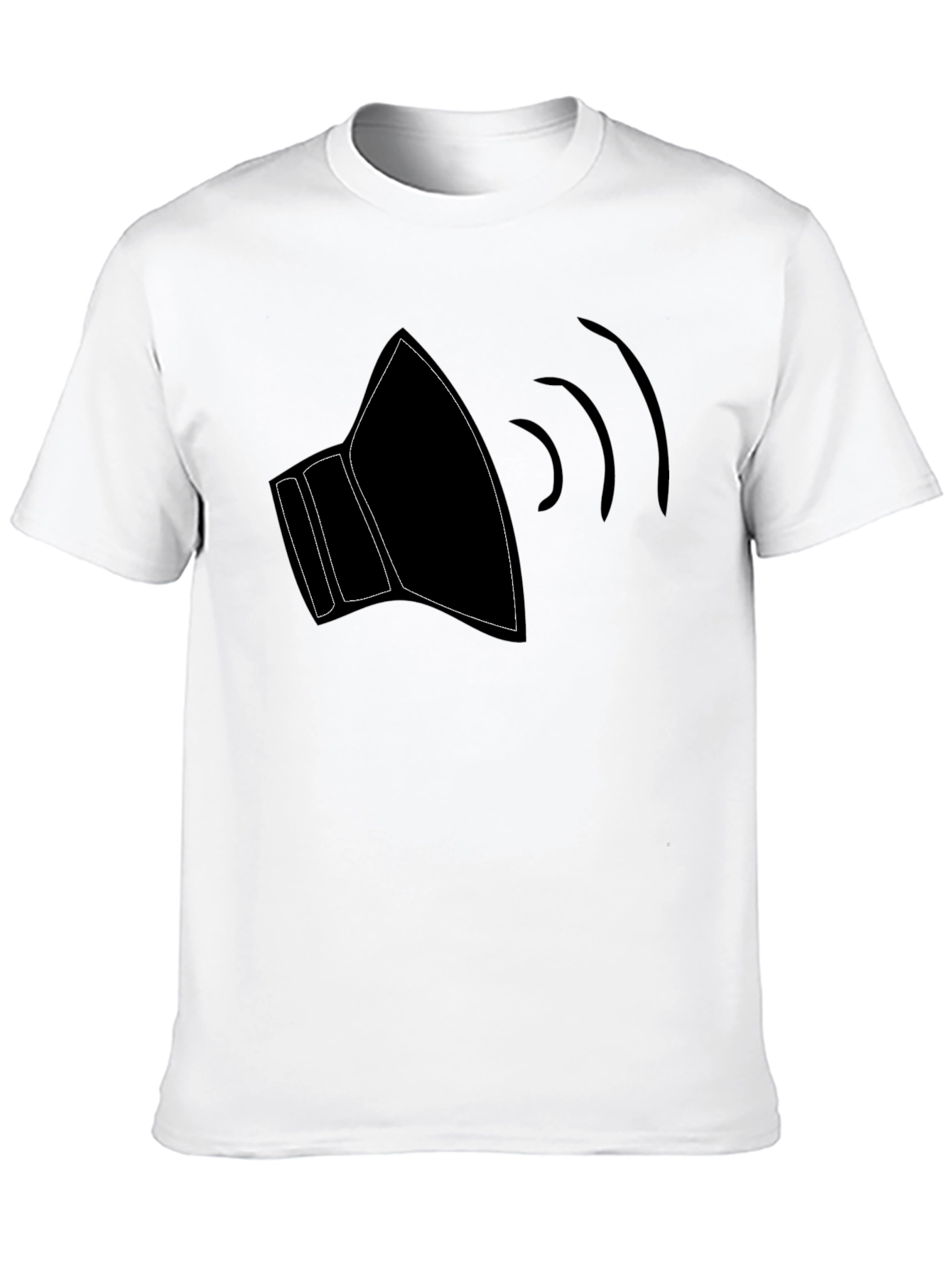 Sound Graphic Tee - Black Cotton T-Shirt