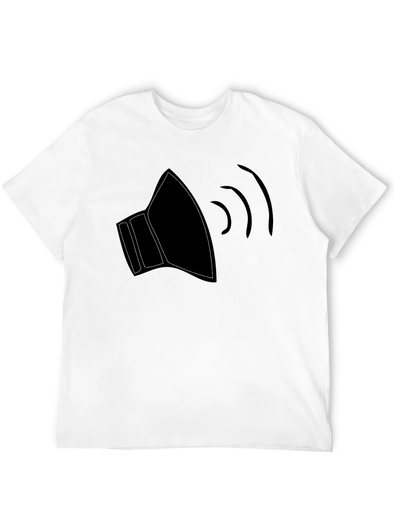Sound Graphic Tee - Black Cotton T-Shirt