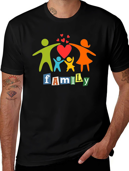 Family Love Black T-Shirt