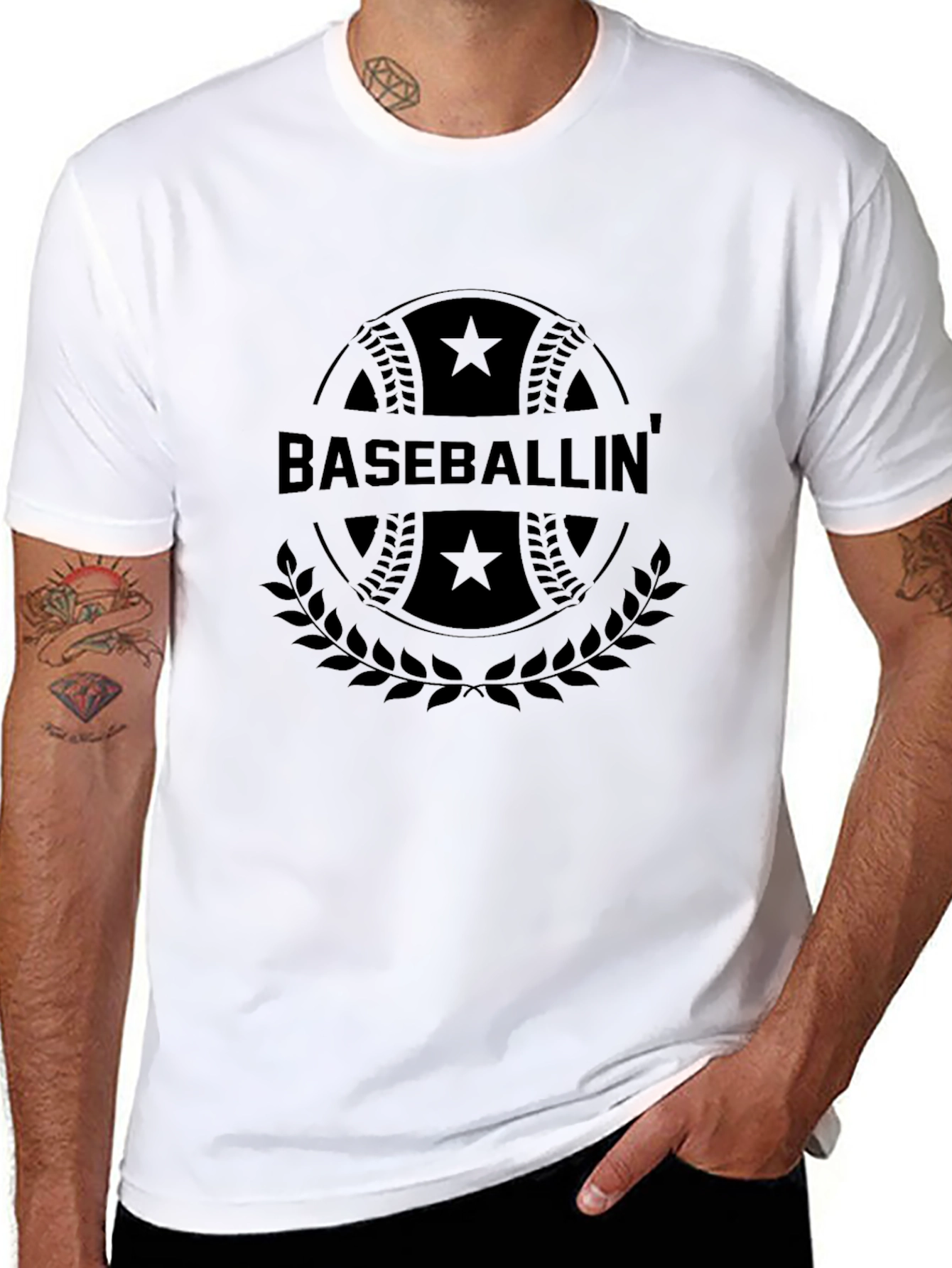 Baseballin Graphic T-Shirt - Classic Design