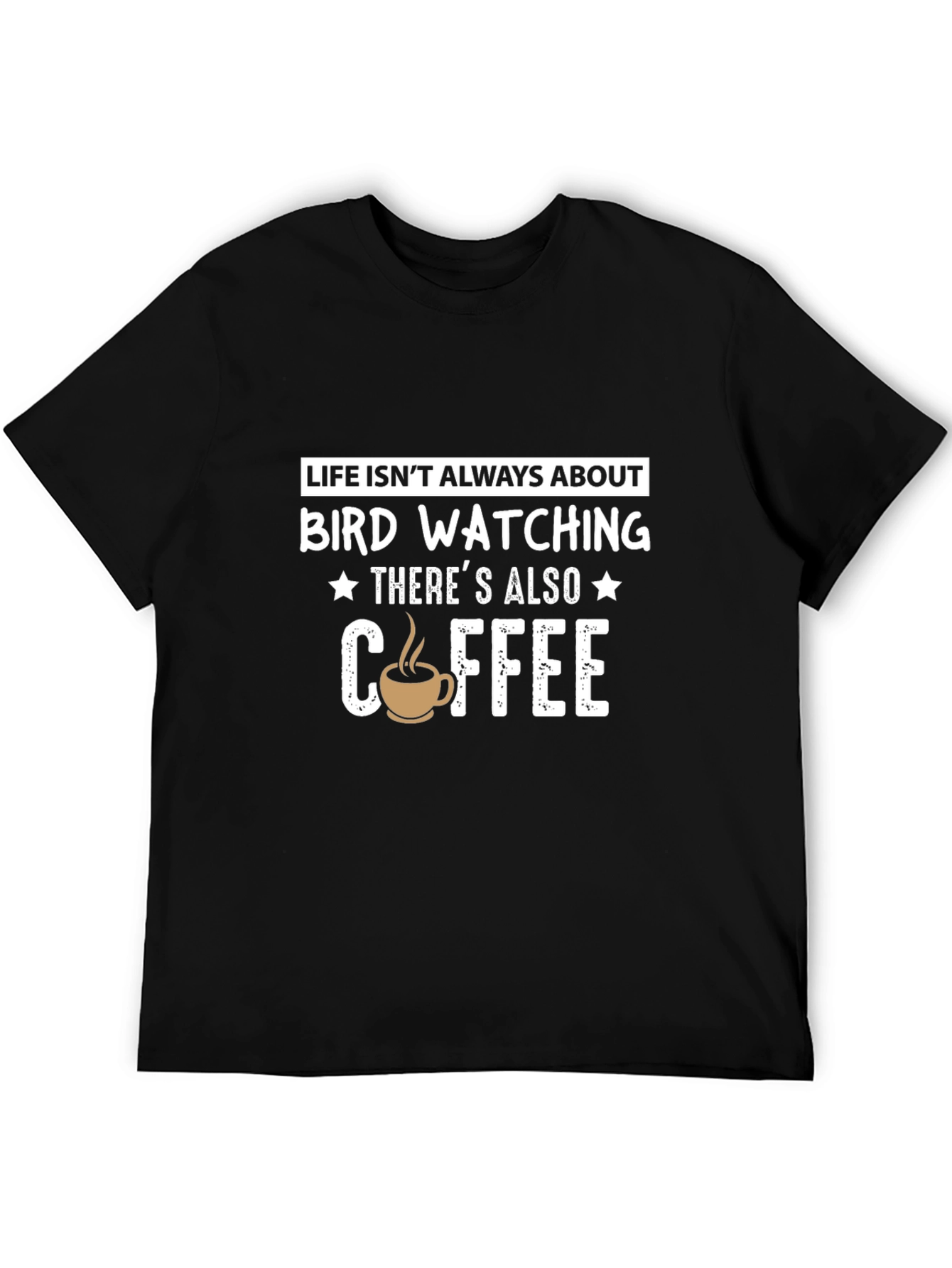 Bird Watching & Coffee T-Shirt - Funny Novelty Tee