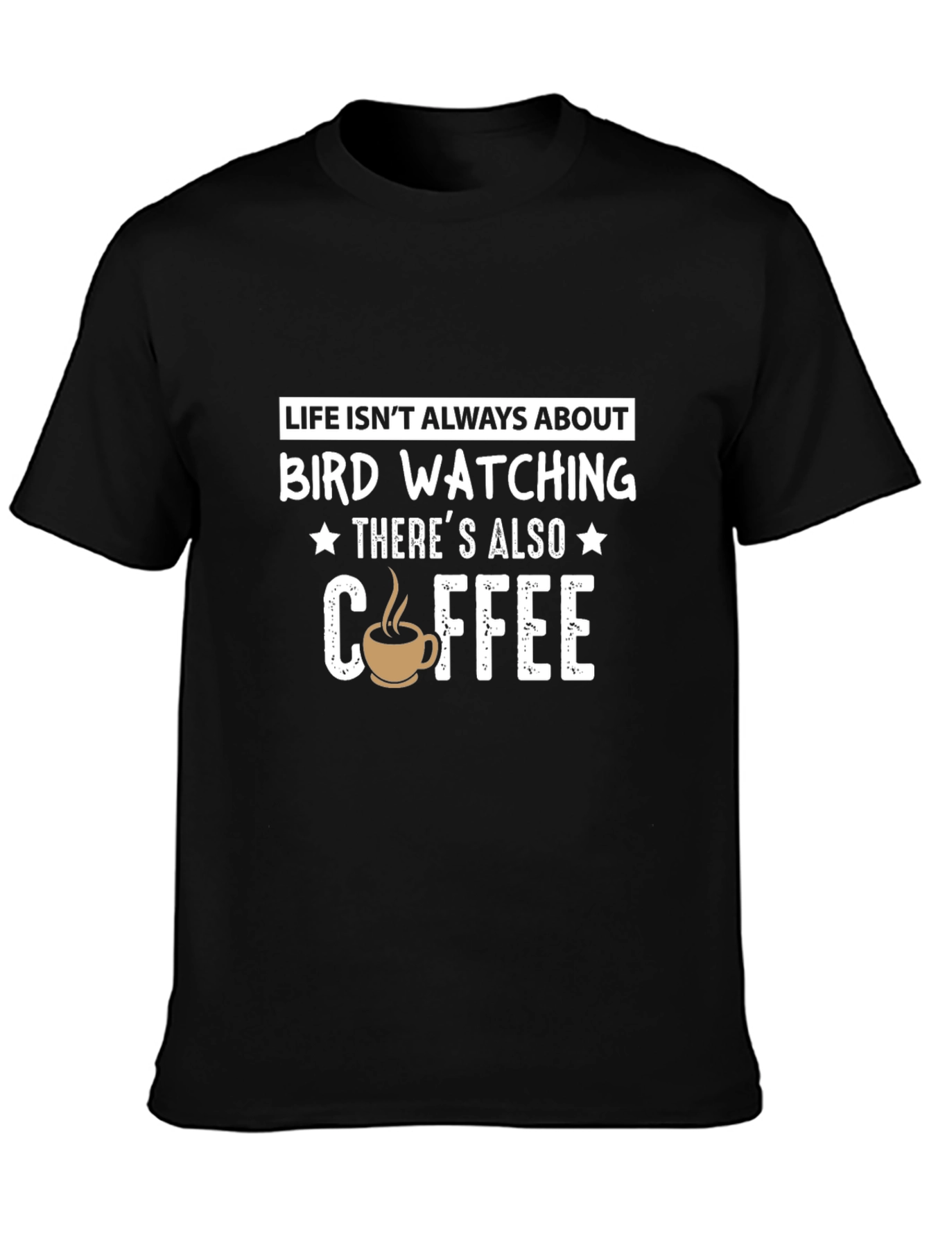 Bird Watching & Coffee T-Shirt - Funny Novelty Tee