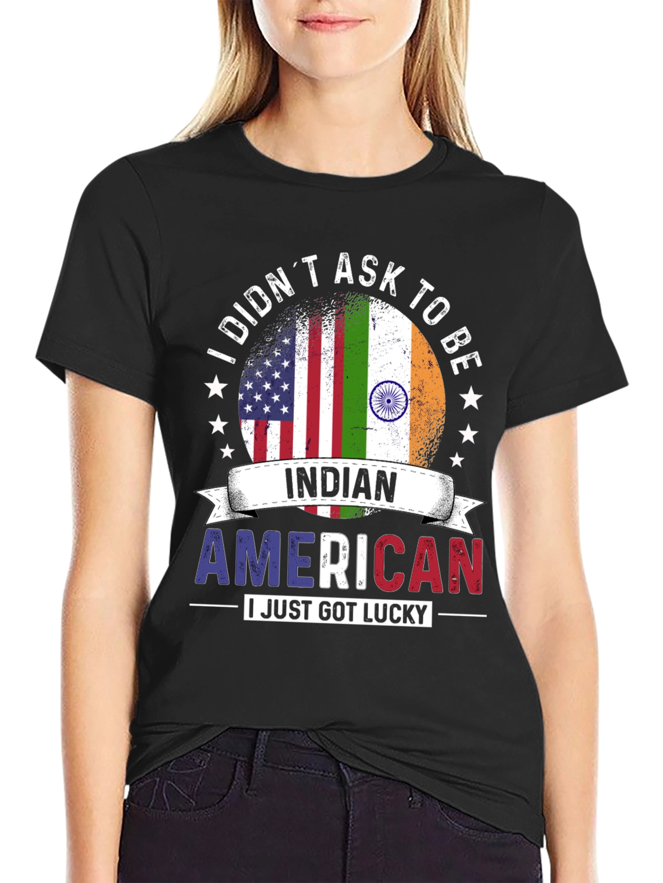 Indian American Lucky Graphic T-Shirt