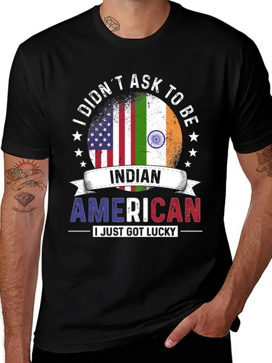 Indian American Lucky Graphic T-Shirt