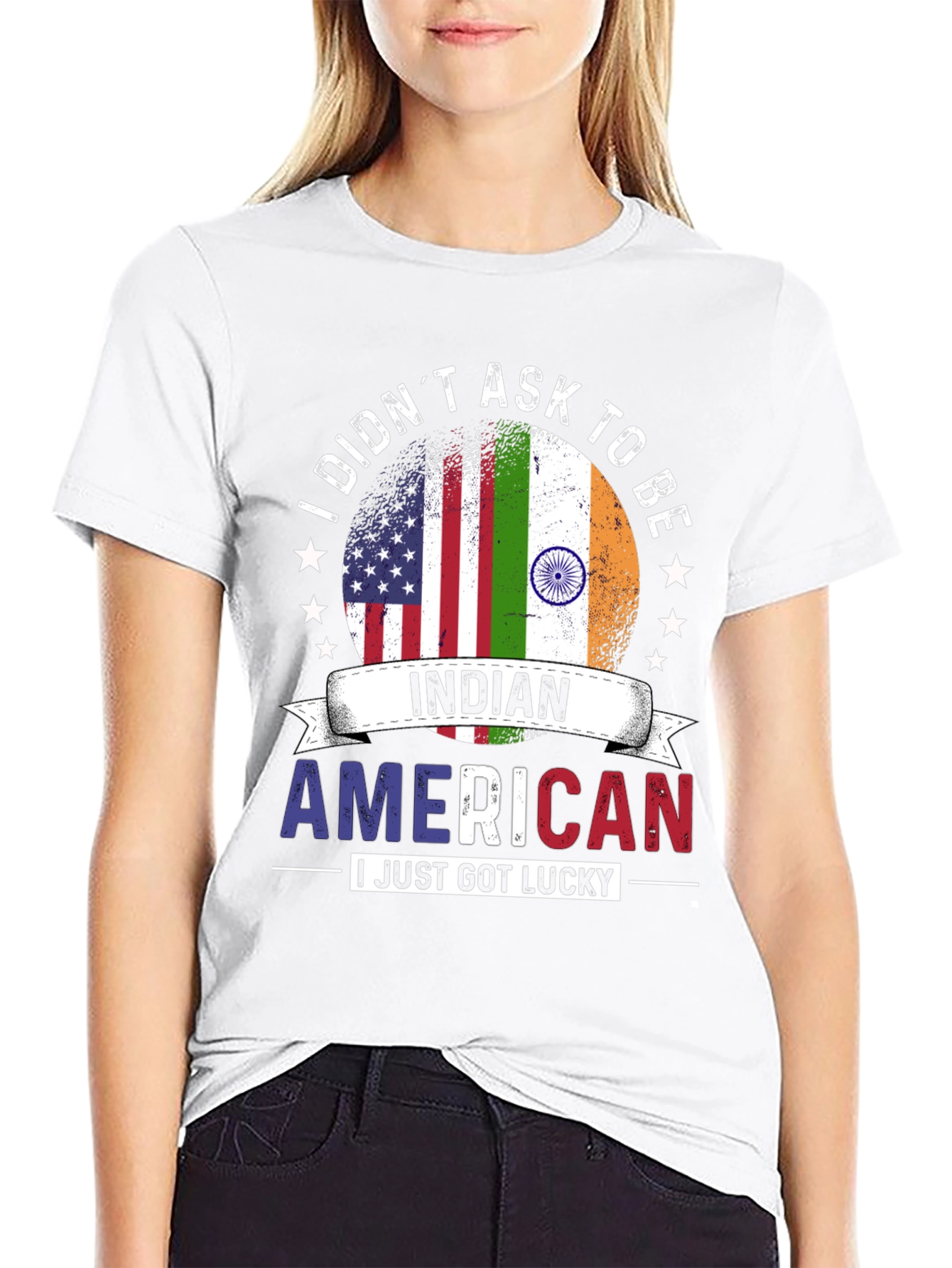 Indian American Lucky Graphic T-Shirt