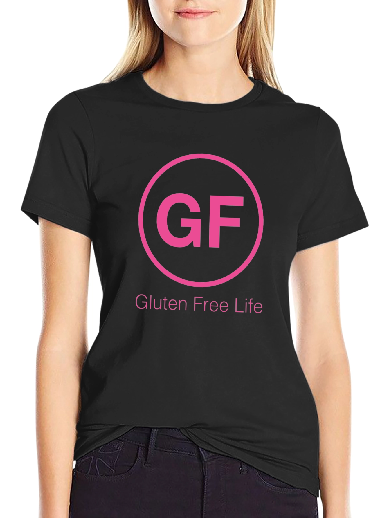 Gluten Free Life Graphic Tee - Black Cotton T-Shirt