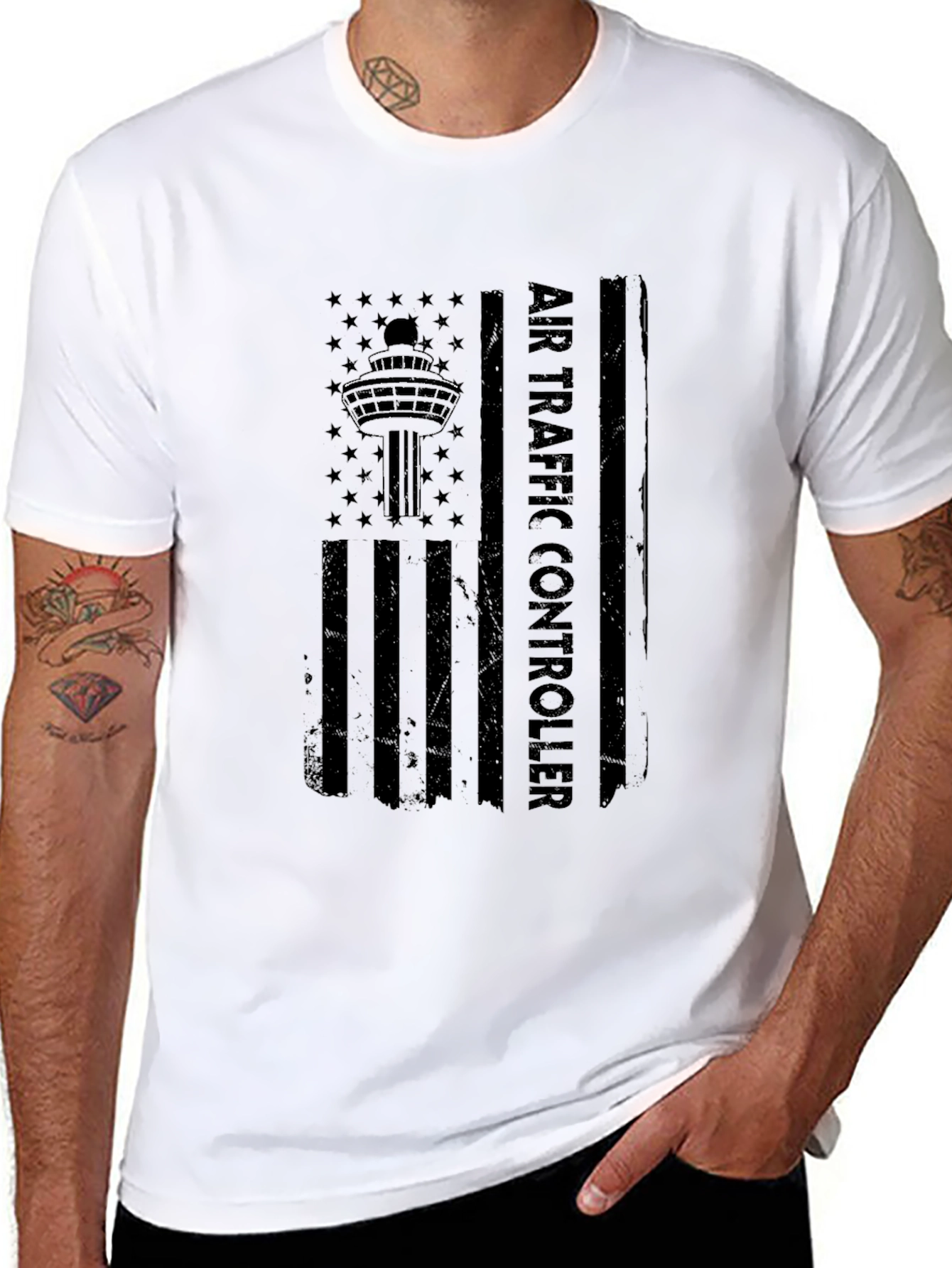 Air Traffic Controller Flag T-Shirt