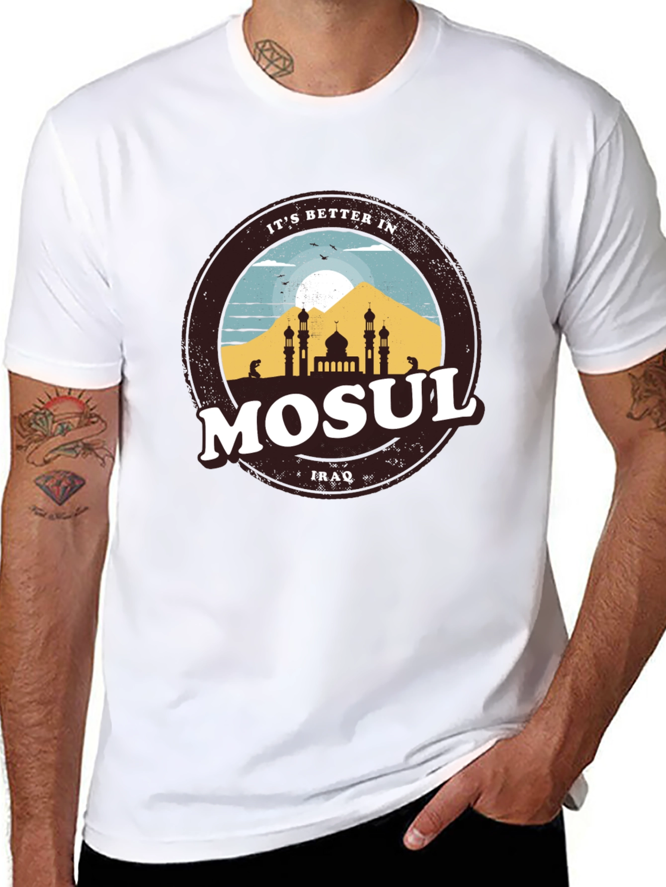 Mosul Iraq Graphic Tee - Better In Mosul T-Shirt
