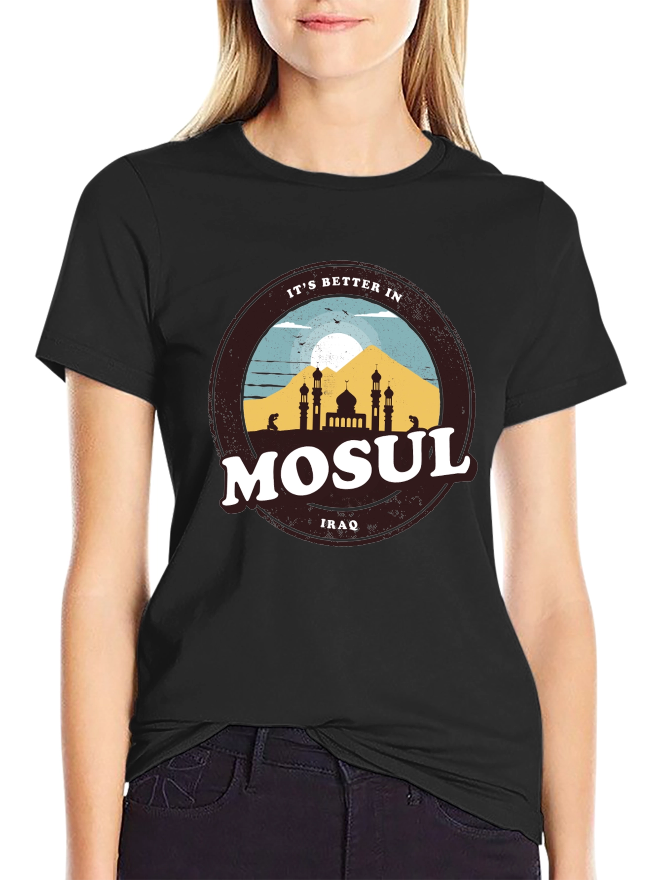 Mosul Iraq Graphic Tee - Better In Mosul T-Shirt