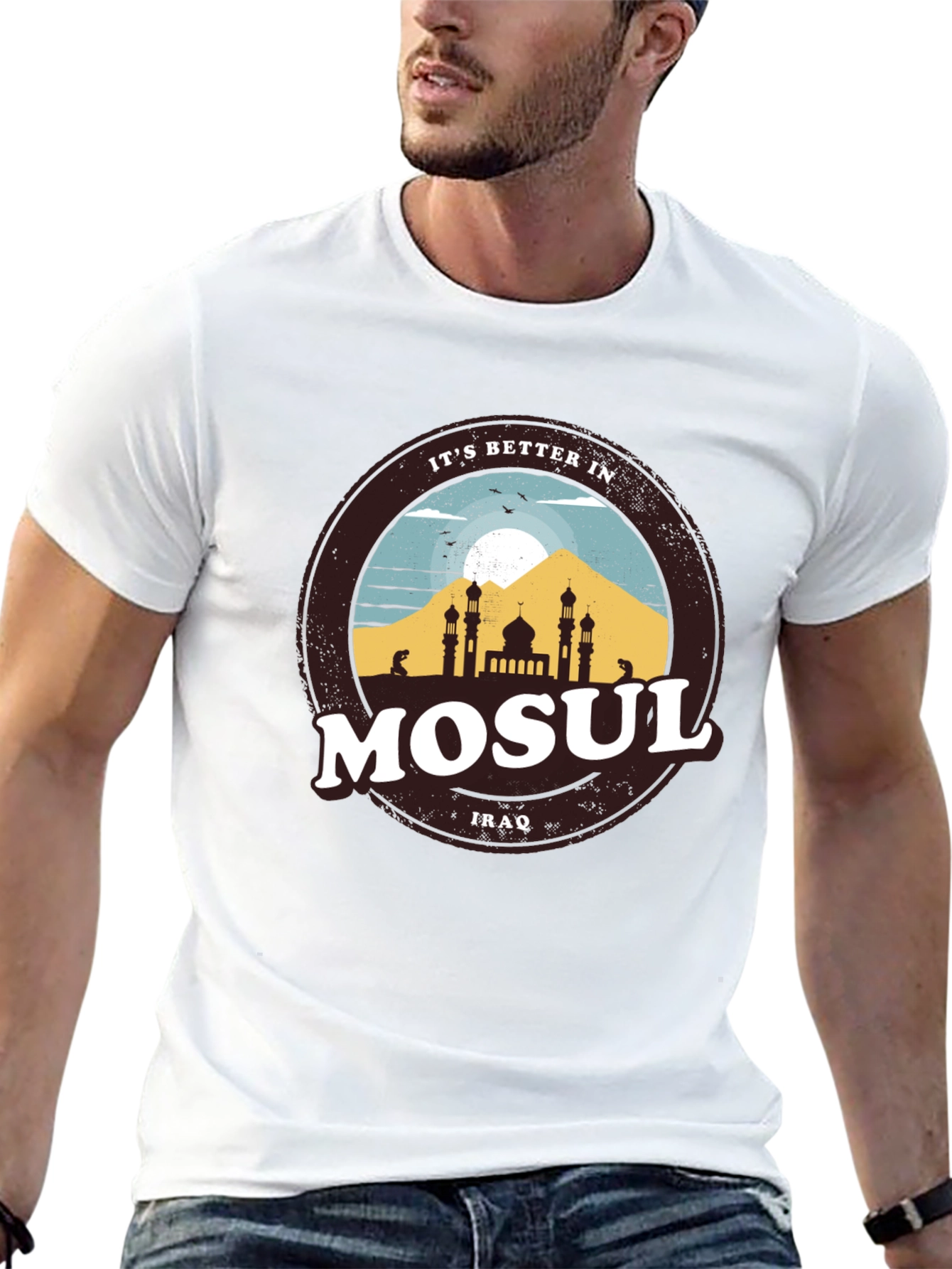 Mosul Iraq Graphic Tee - Better In Mosul T-Shirt