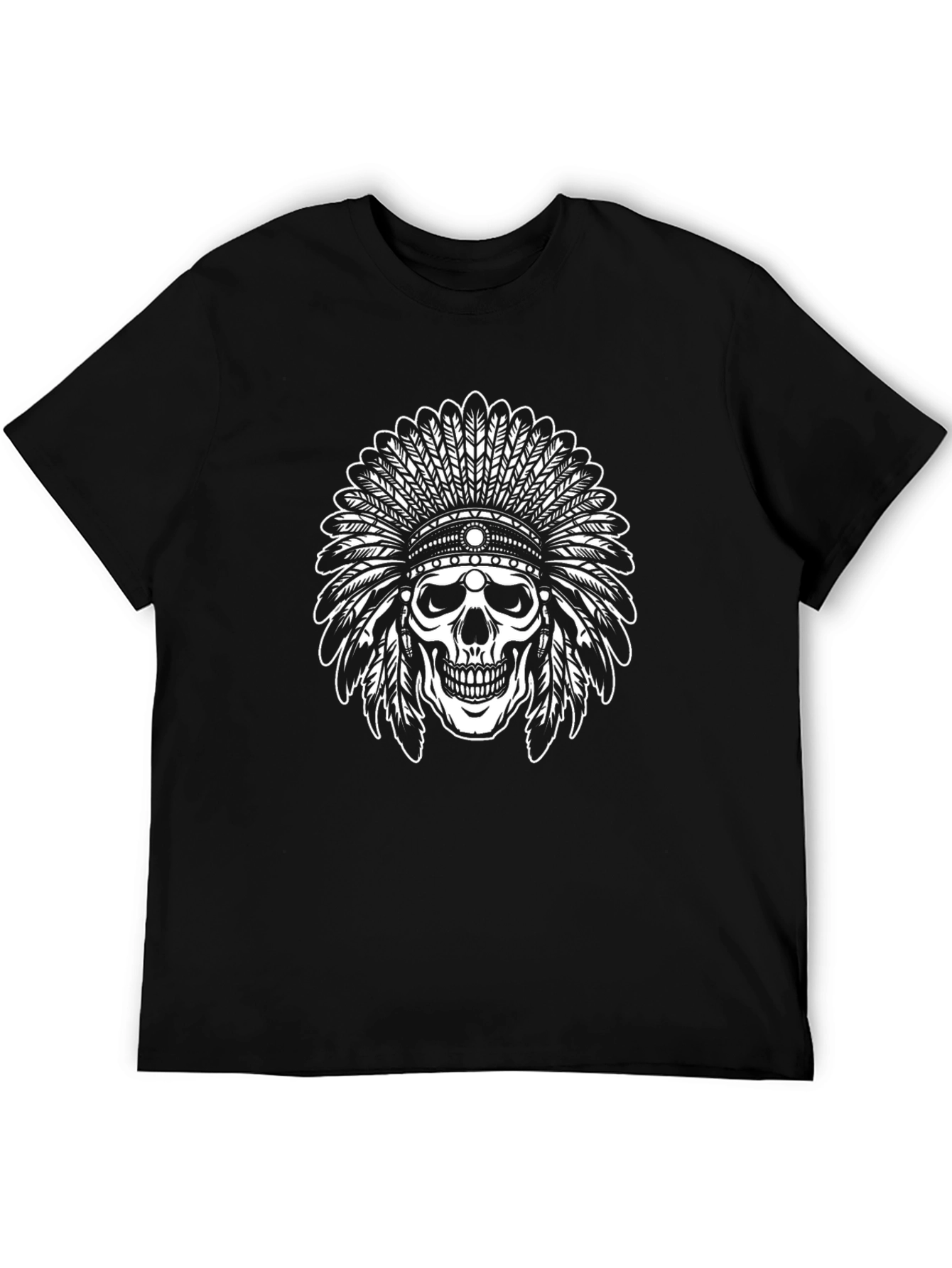 Skull Chief T-Shirt - Graphic Print Tee