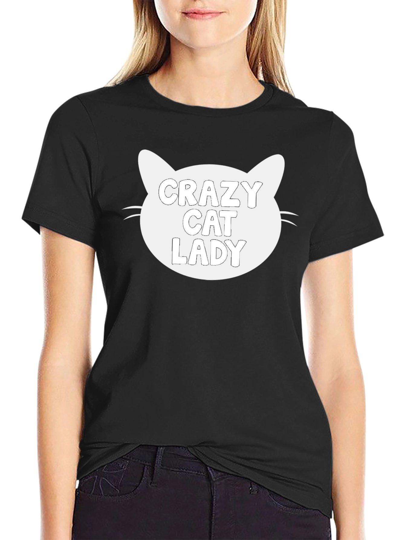 Crazy Cat Lady Black Graphic Tee - Unisex Fit