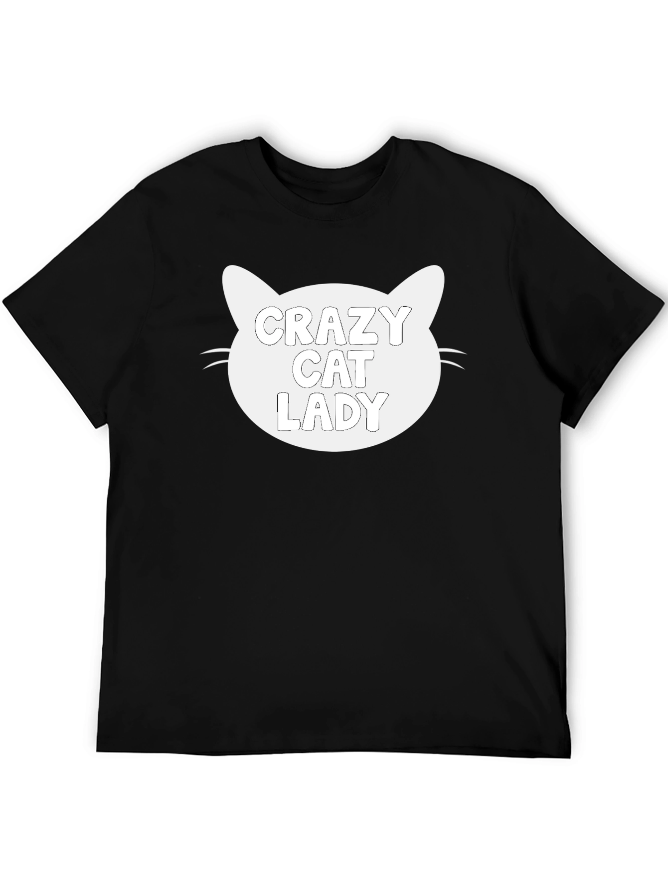 Crazy Cat Lady Black Graphic Tee - Unisex Fit