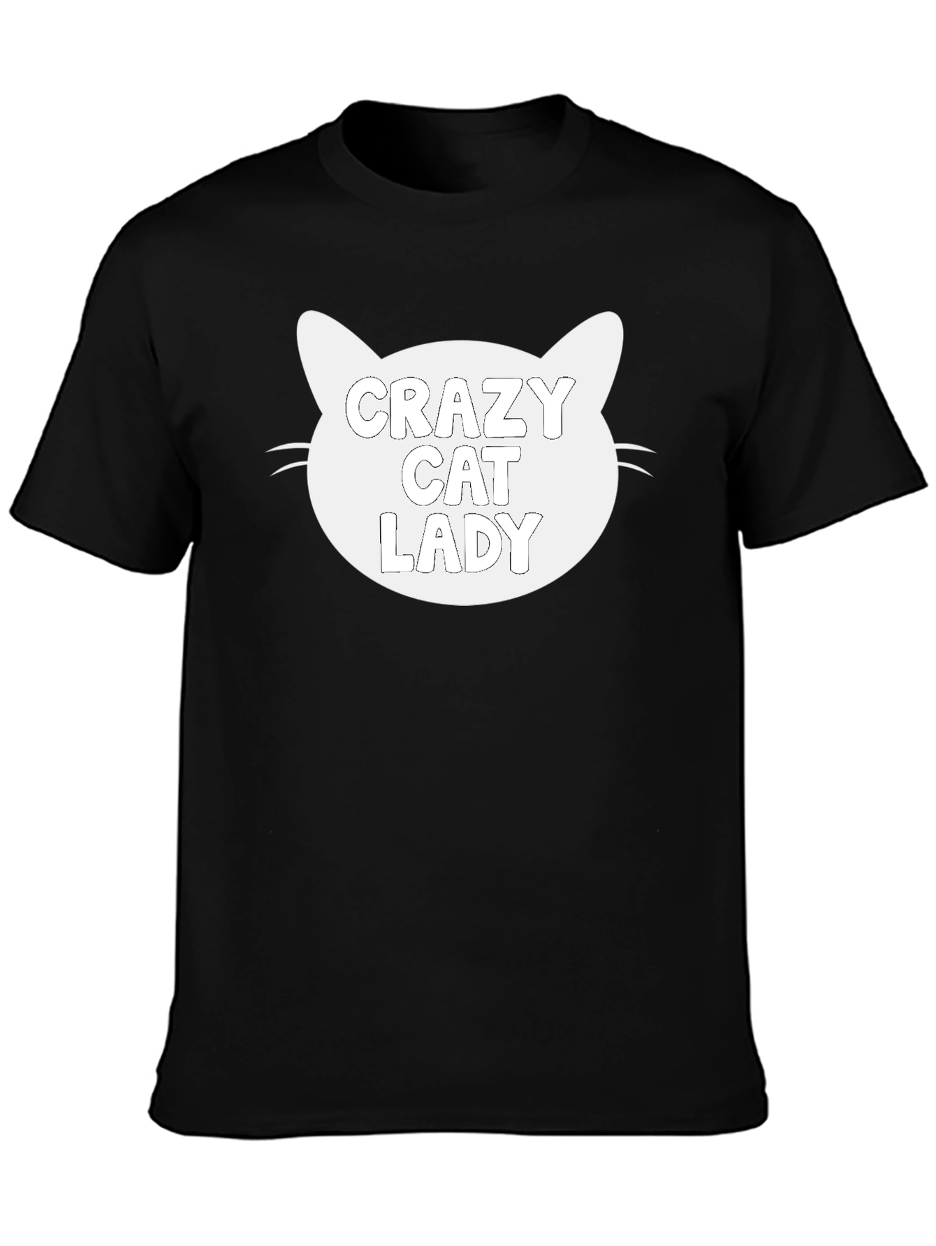 Crazy Cat Lady Black Graphic Tee - Unisex Fit