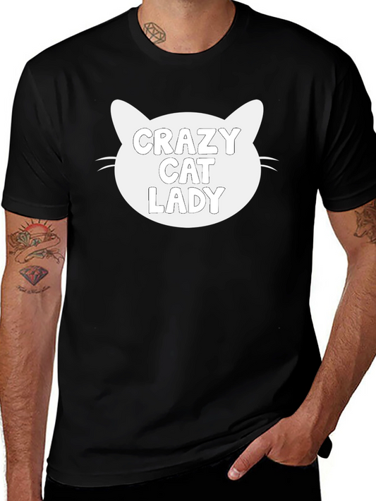 Crazy Cat Lady Black Graphic Tee - Unisex Fit